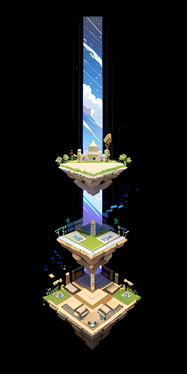 a small marketplace on top of a short plateau land form, aethistic