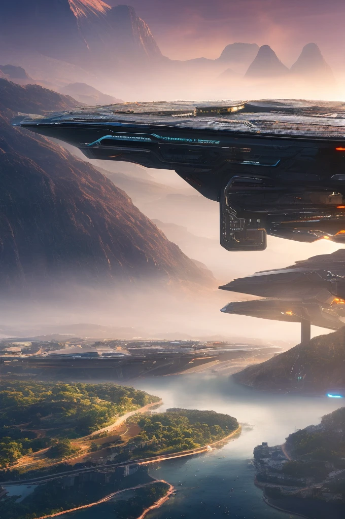 landscape of a futuristic sci fi city, sci fi, ultra realistic, high resolution, city
