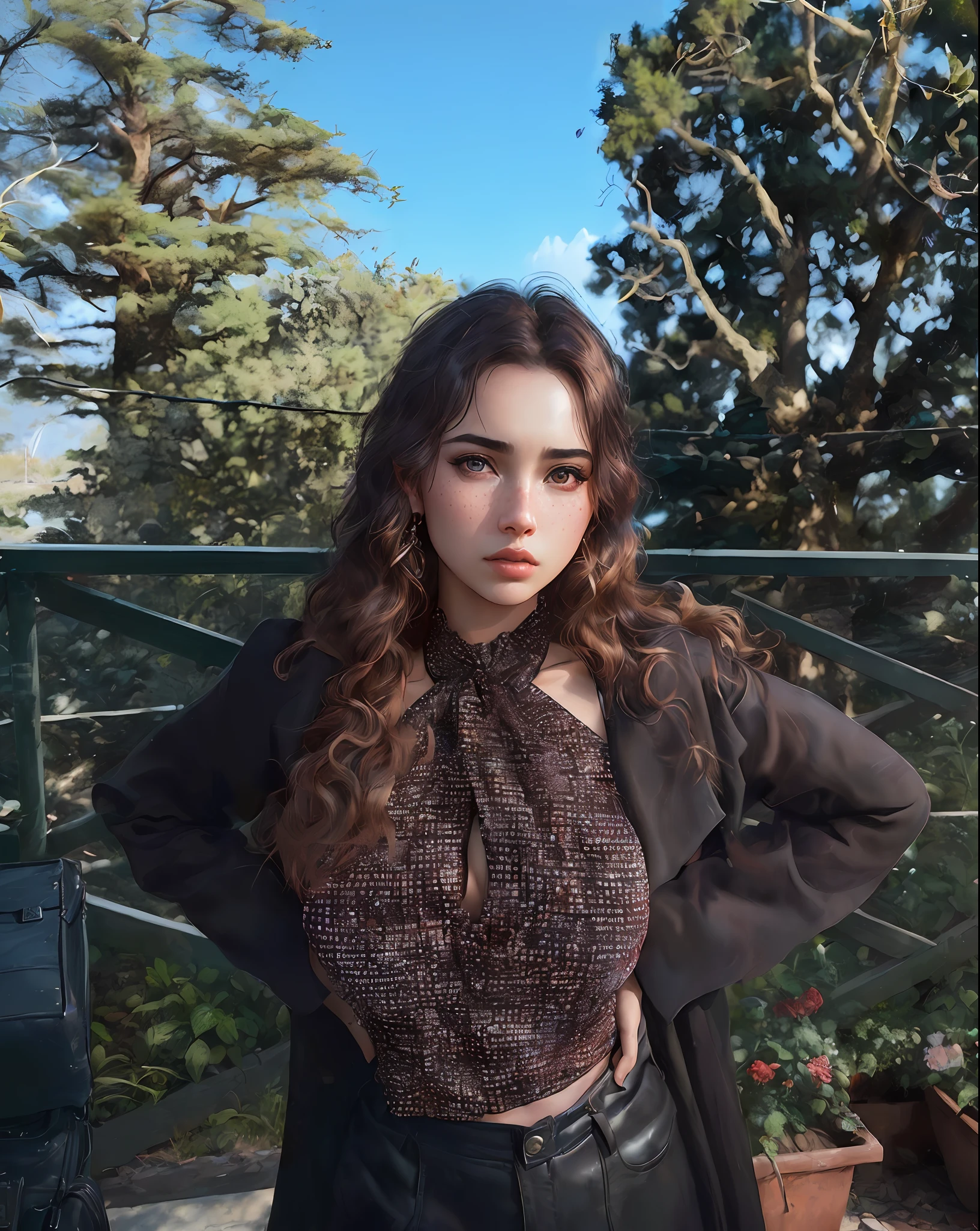 (Digital Artwork:1.3) of (marijameglaj:1.1), freckled face, windblown hair, detailed eyes, modern Prada strapless dress, breasts focus, by Jeremy Lipking, by Antonio J. Manzanedo, by lee jeffries, nikon d850, film, stock photograph, 4 kodak portra 400 camera, f1.6 lens, rich colors, hyper-realistic, lifelike texture, dramatic lighting, unreal engine, trending on artstation, cinestill 800, fisheye lens,CGSociety,ArtStation