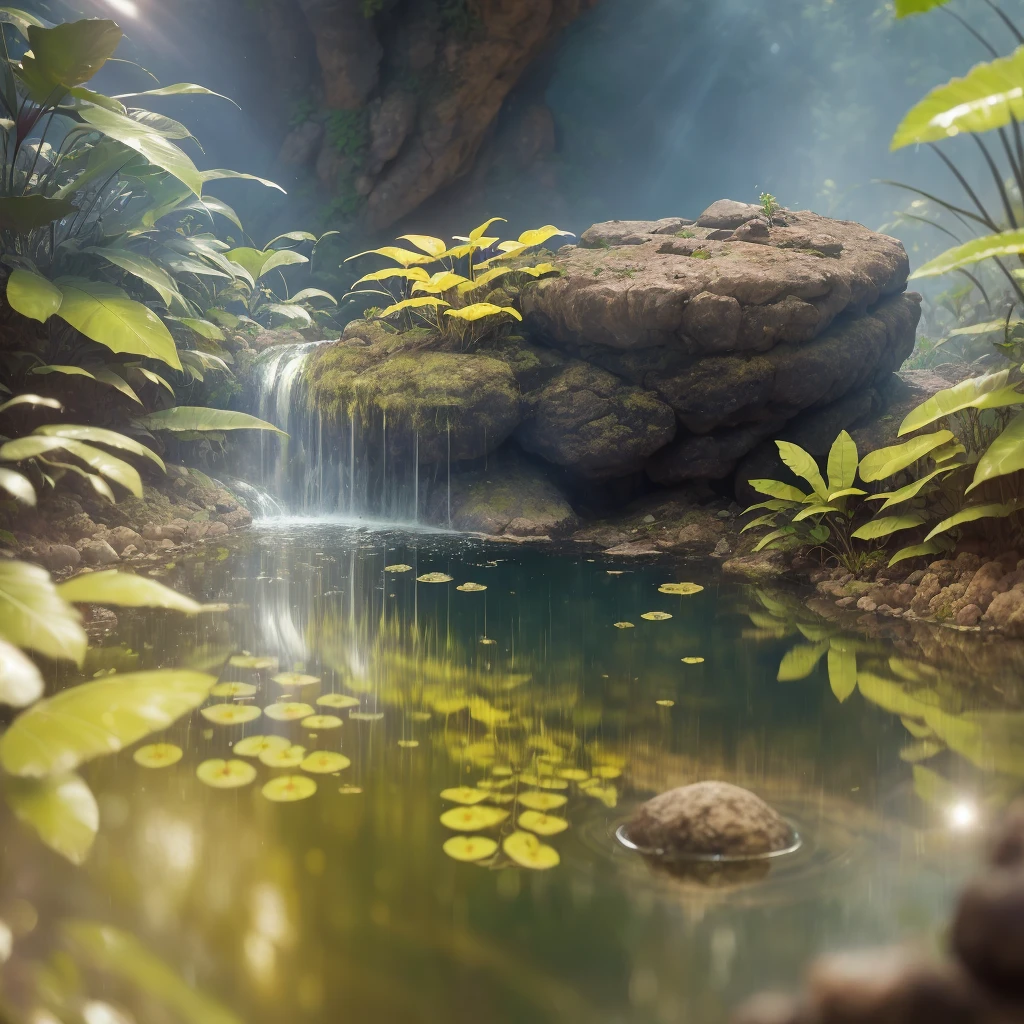 Chapada dos Guimarães, cerrado biome, waterfall, depth of field, hot weather, high definition detail, wet watermark, ultra detail, film, surrealism, soft light, bokeh deep field focus, ray tracing, diffuse (ultra thin glass reflections) and surrealism. --v6