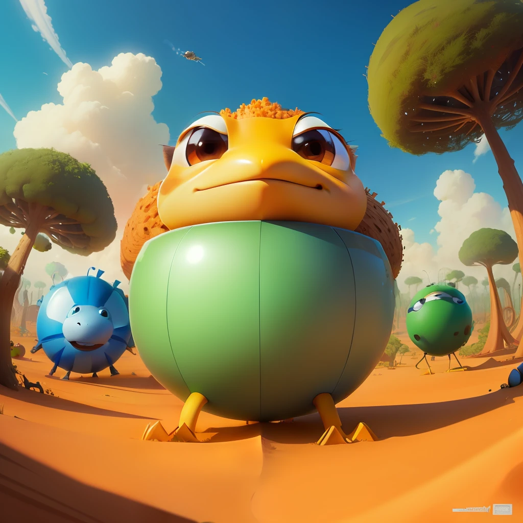 a round anthill high definition pixar