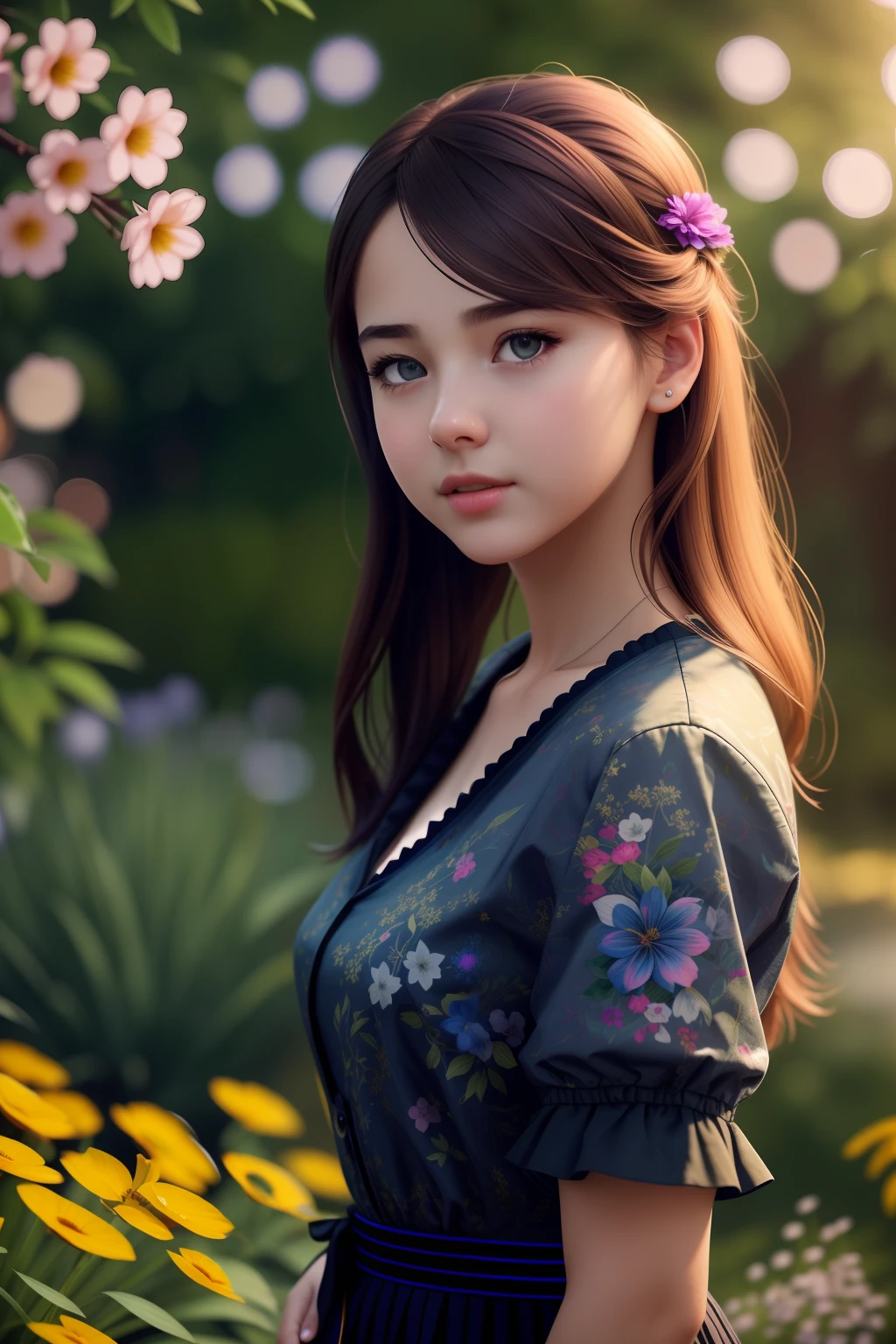 (High Detail RAW Color Photo Professional Close Photo), (Realistic, Photorealistic: 1.37), (Best Shadow), (Best Illustration), (Ultra High Resolution, Very Detailed CG Unity 8K Wallpaper), (Physically Based Rendering), (Cinematic Lighting), (1 Girl: 1.5) (Bokeh: 1.4), (Good Shape), (Thin waist), (oval face), (broad shoulders), school uniform, selfie