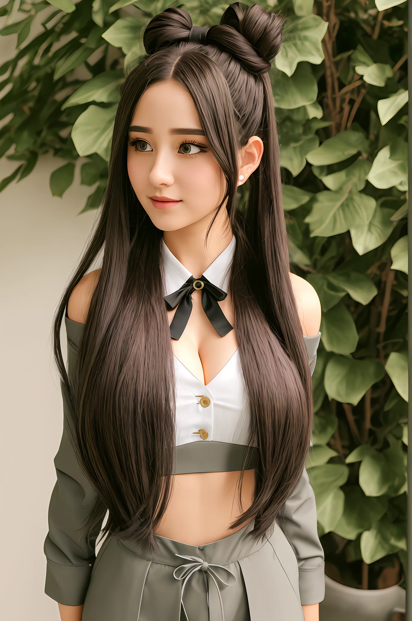 preteen, cute, Botan, Botan BotanOutfit fur-trimmed jacket long hair, Botan BotanCasual standing long hair, Botan BotanSuit long hair long sleeves pantyhose collared shirt corset, Botan BotanSuit long hair long sleeves pantyhose collared shirt vest, Botan BotanSuit grey hair long hair black sports bra navel midriff cleavage bare shoulders pantyhose dog tags, Botan BotanKimono hair ornament hair flower double bun