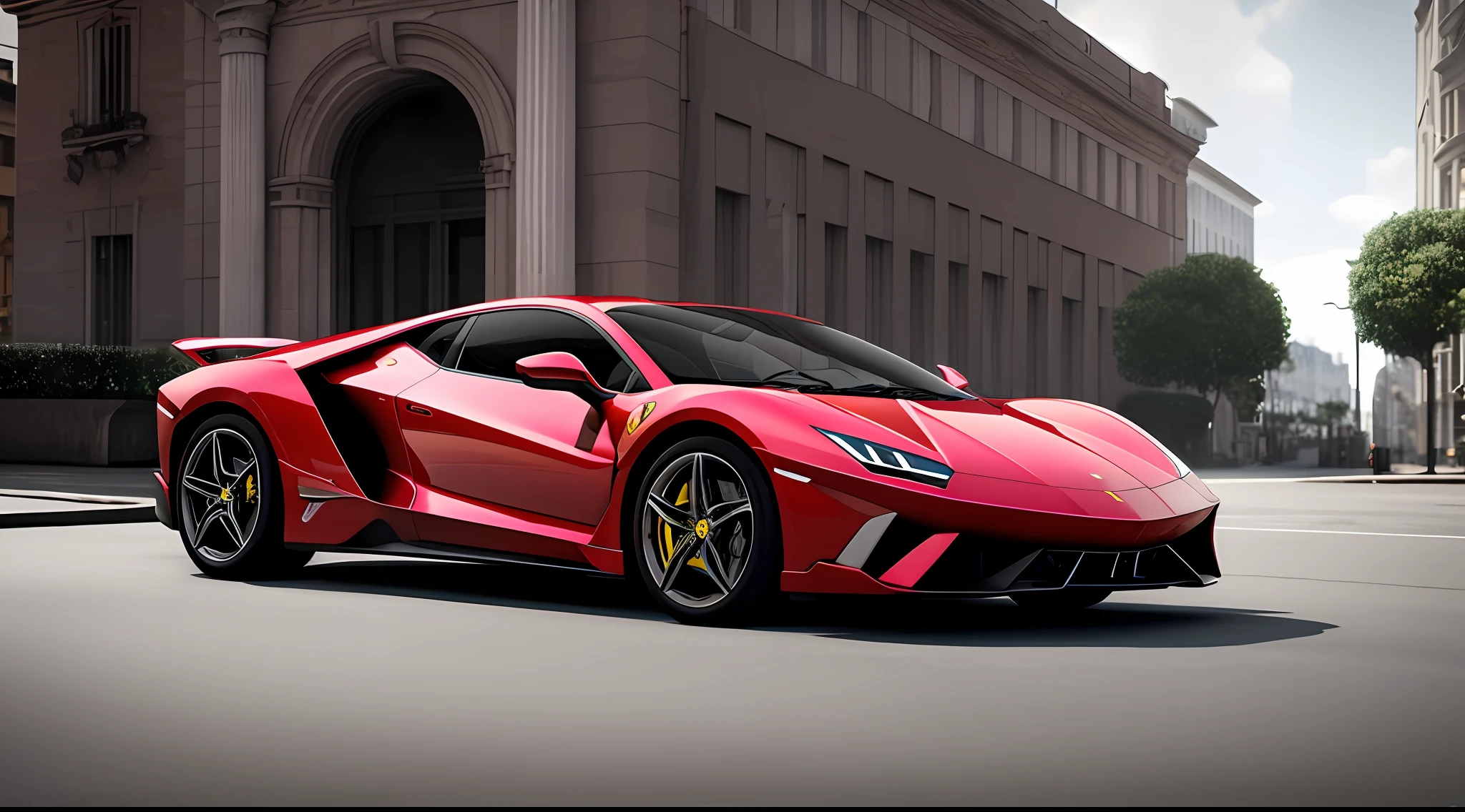 One hiper carro, like ferrari lamborghini mc larem bugatti, Hyper realista, real, realidade, drop shadow, pov, atmospheric perspective, high detail, Social realism, modern, Realism, Hyperrealism, cinematic lighting, ray tracing, reflection light, first-person view, perspective, panorama, Eye-Level Shot, 8k, super detail, ccurate, best quality, 16k