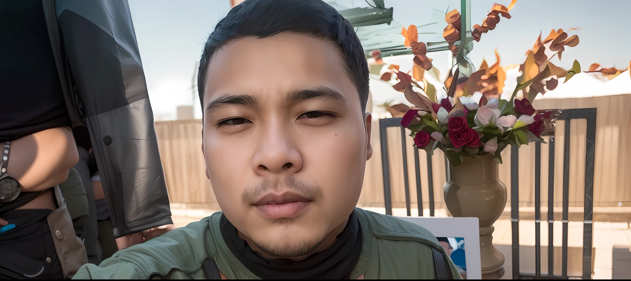 there is a man taking a selfie with his cell phone, 2 7 years old, 2 8 years old, 2 9 years old, thawan duchanee, south east asian with round face, caio santos, 2 3 years old, with accurate face, frontal picture, 4 0 years old man, face picture, 3 2 years old, 2 4 years old