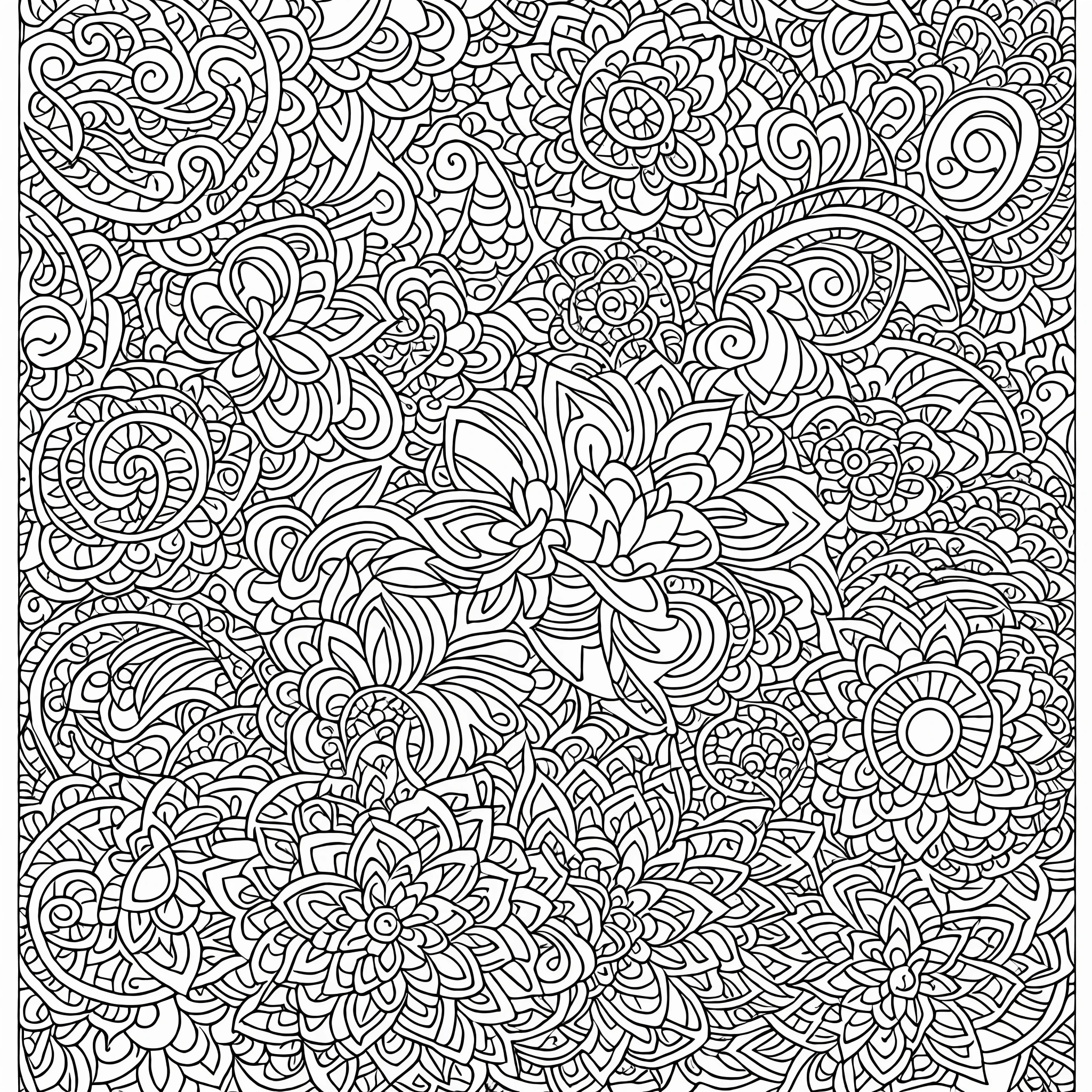 mindfulness coloring book page for adults