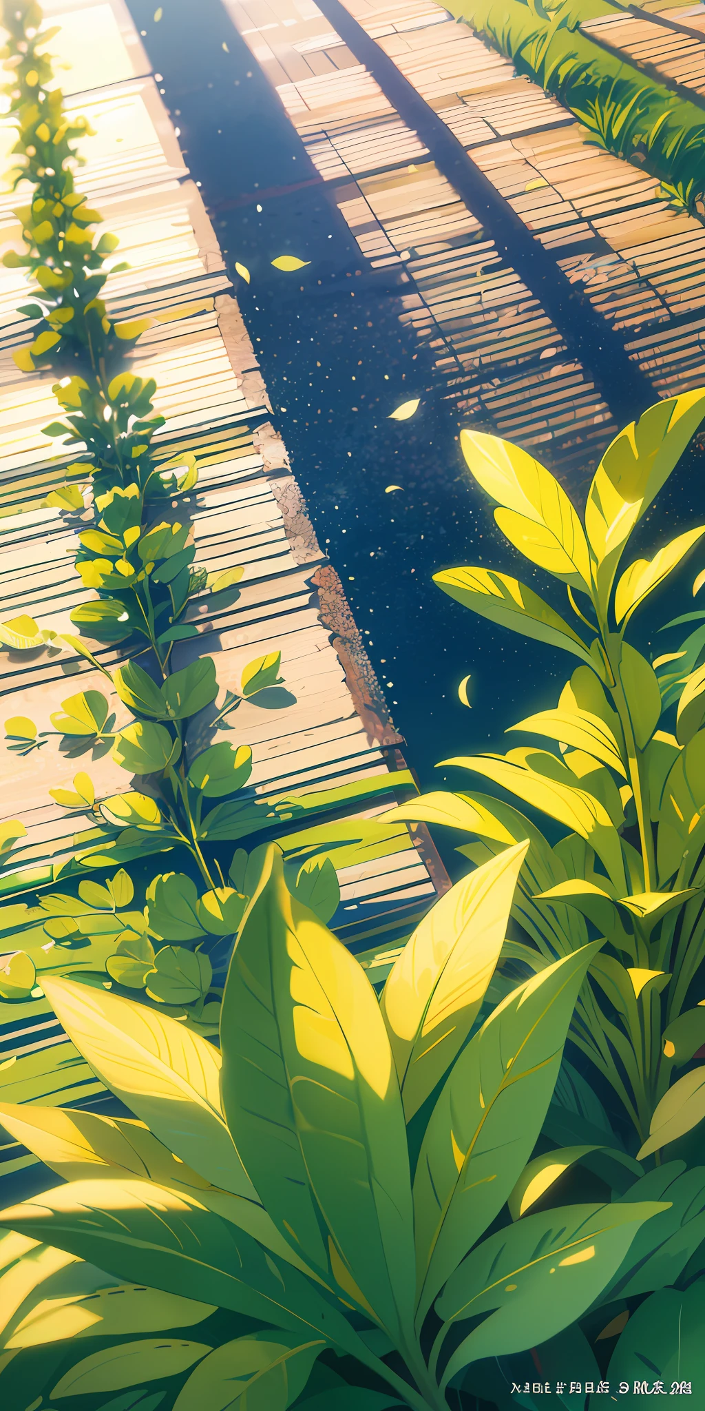 Masterpiece, best quality, (very detailed CG unity 8k wallpaper) (best quality), (best illustration), (best shadows) Nature&#39;s delicate leaves petals of various colors falling in the air light Tracking, super detailed --v6