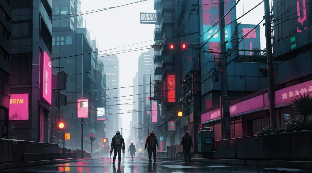 cyberpunk, city streets