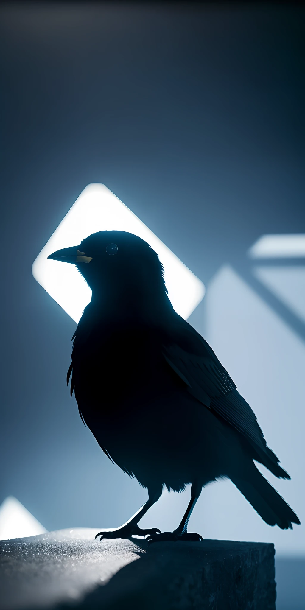 black bird, ultra realistic, mysterious atmosphere, kinematic light, 8k