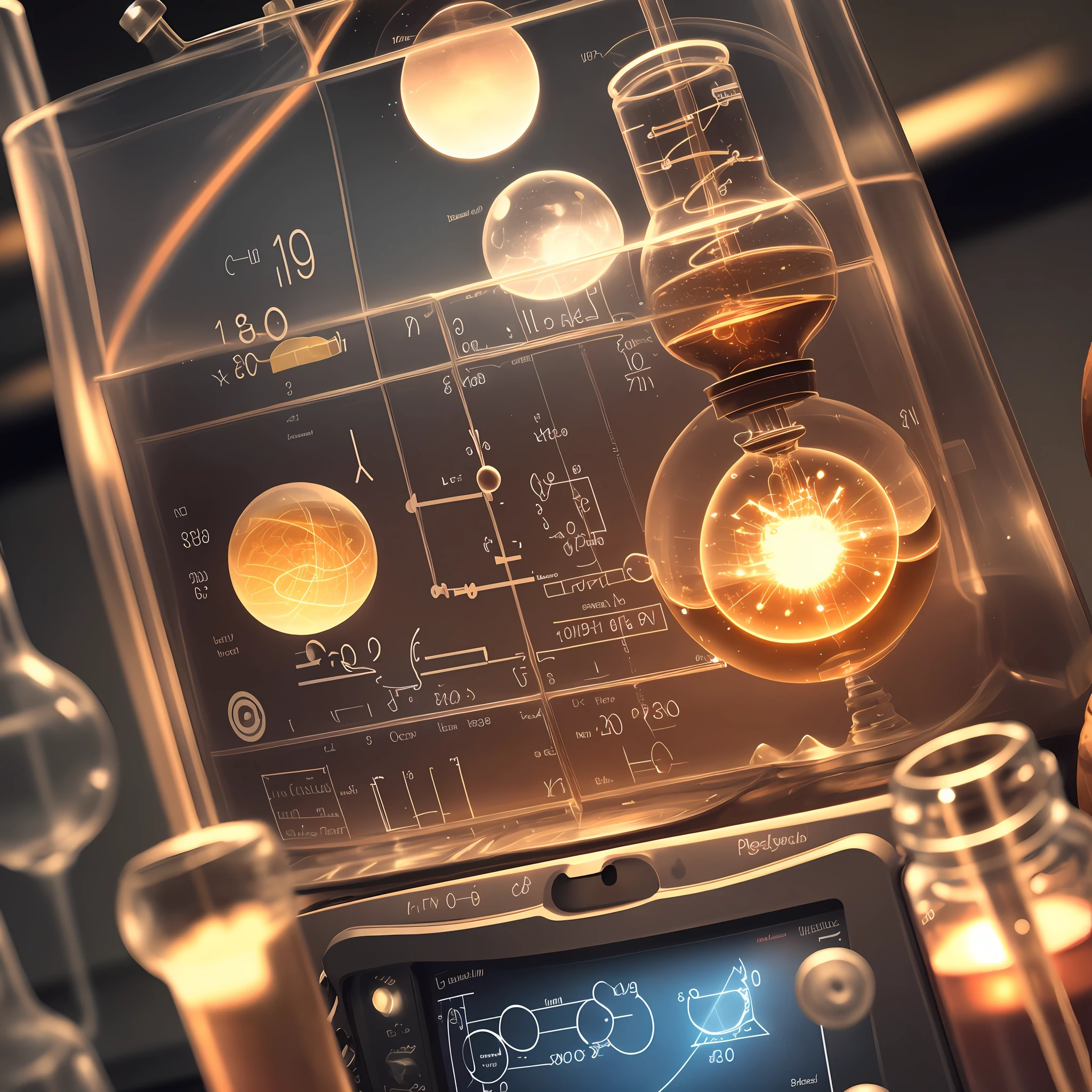 physics lab with scientists