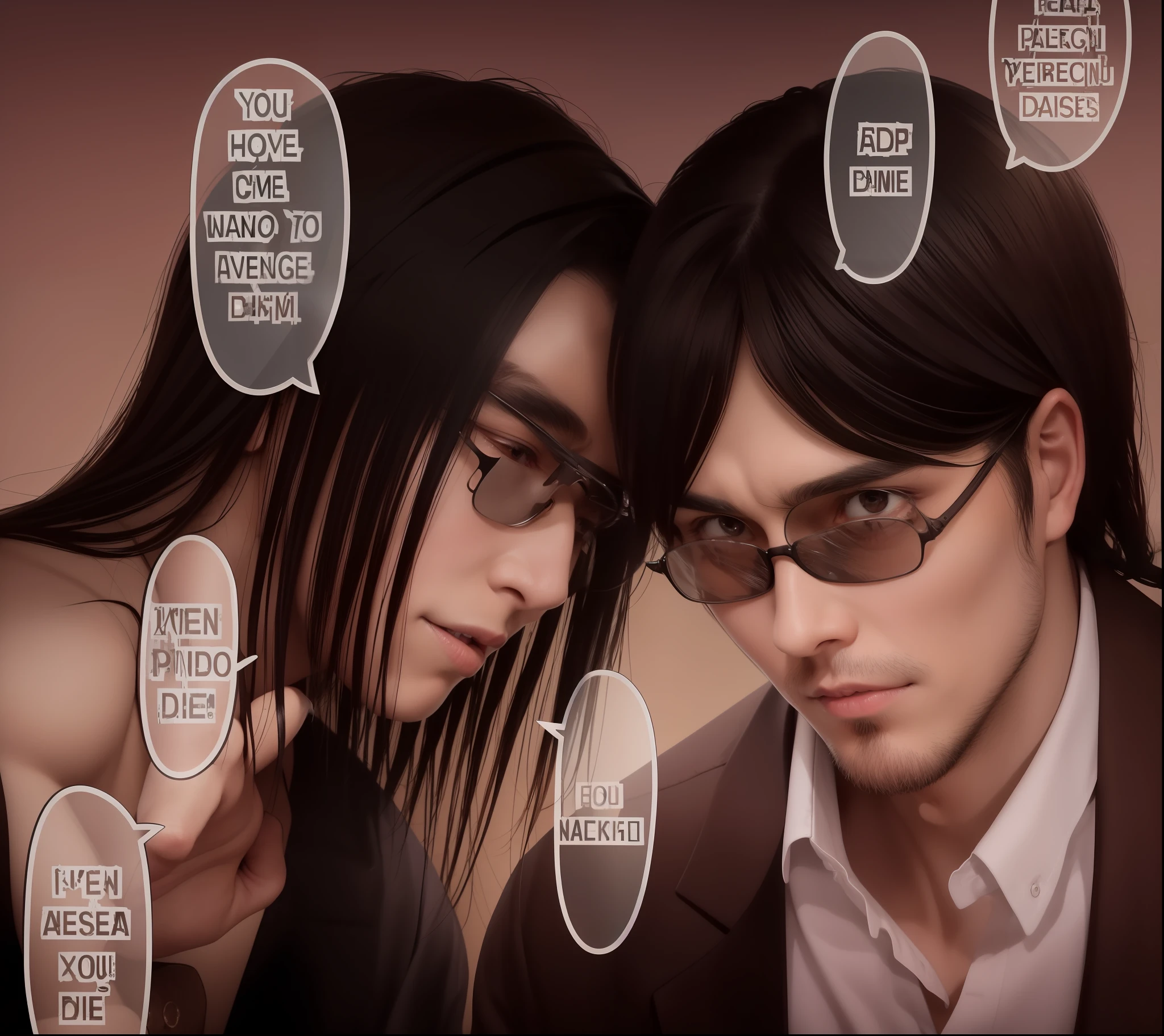 best quality, masterpiece, (realistic: 1.2), 1 man, Eren Jaeger, real life, live action, black jeans, black pants, brown hair, attack on Titan, cold background, bluish environment, black jacket, slim body, high definition, high quality, black clothes, long hair, scary face, desperate face