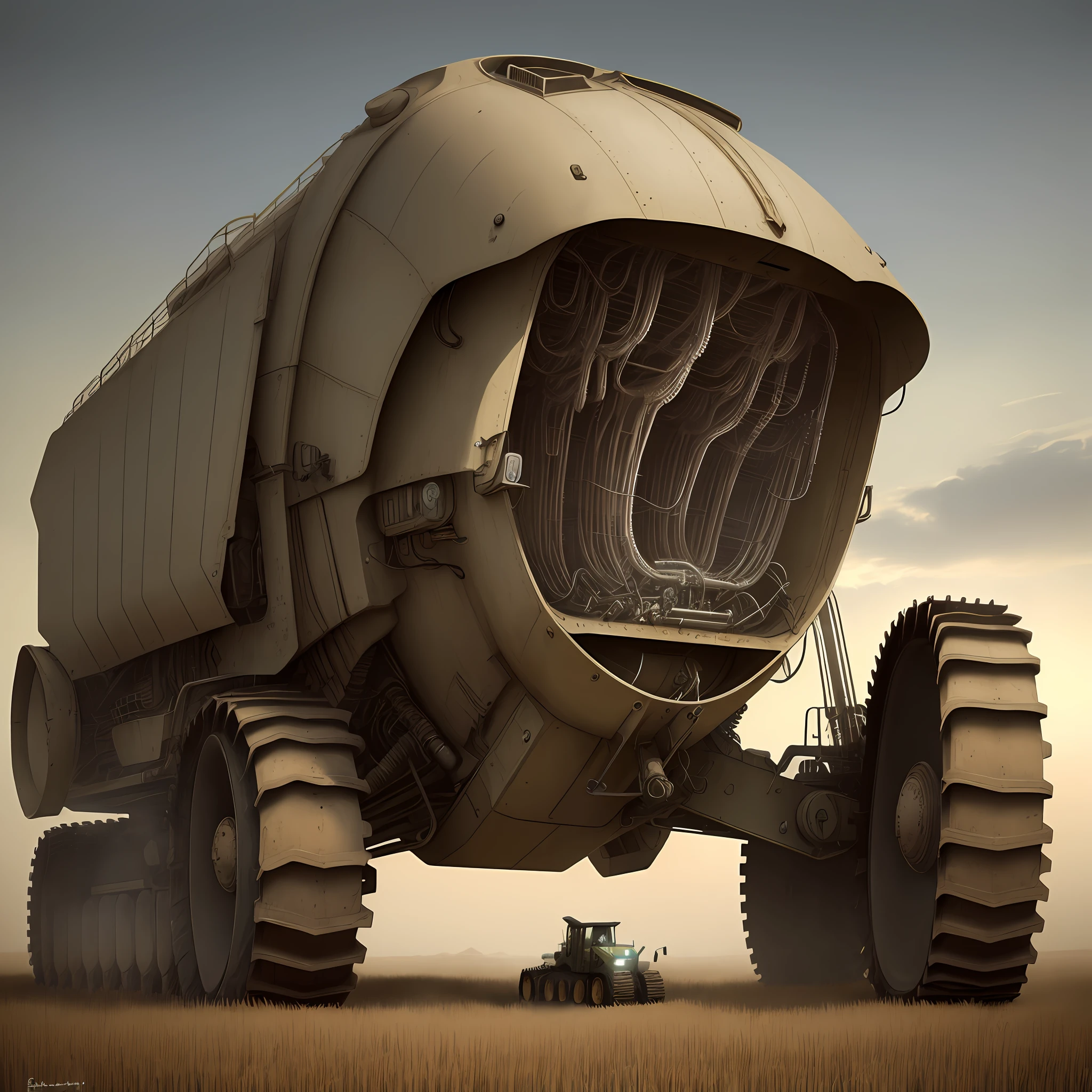 hrgiger,  combine harvester ,  biological