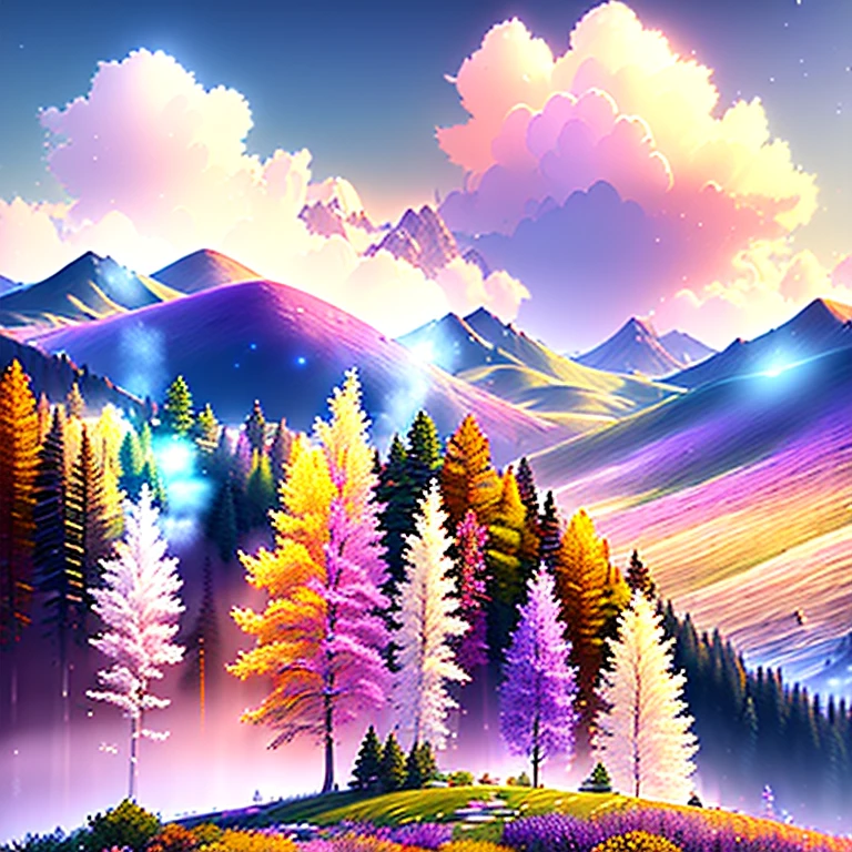masterpiece, best quality, high quality, extremely detailed CG unity 8k wallpaper a beautiful landscapes oil paiting, award winning photography, Bokeh, Depth of Field, HDR, bloom, Chromatic Aberration ,Photorealistic,extremely detailed, trending on artstation, trending on CGsociety, Intricate, High Detail, dramatic, art by midjourney
AND masterpiece, best quality, high quality, extremely detailed CG unity 8k wallpaper A lush summer landscape, with rolling green hills that stretch towards the horizon, dotted with wildflowers in shades of pink, yellow, and purple, volumetric lighting
AND masterpiece, best quality, high quality, extremely detailed CG unity 8k wallpaper A serene autumn landscape, surrounded by trees in hues of golden yellow, fiery red, and burnt orange. The crisp air carries the sweet fragrance of fallen leaves and wood smoke. The ground is covered with a blanket of warm-colored leaves that rustle underfoot. In the distance, a misty mountain range rises up, volumetric lighting
AND masterpiece, best quality, high quality, extremely detailed CG unity 8k wallpaper A breathtaking winter landscape, blanketed in a mantle of snow, creating a world of glittering whites and cool blues. Tall evergreens stand tall and proud, their branches weighed down by heavy snow, volumetric lighting
AND masterpiece, best quality, high quality, extremely detailed CG unity 8k wallpaper A vibrant spring landscape, bursting with new life and color. Rolling hills are covered with a carpet of green, dotted with delicate wildflowers in shades of pink, purple, and yellow, volumetric lighting