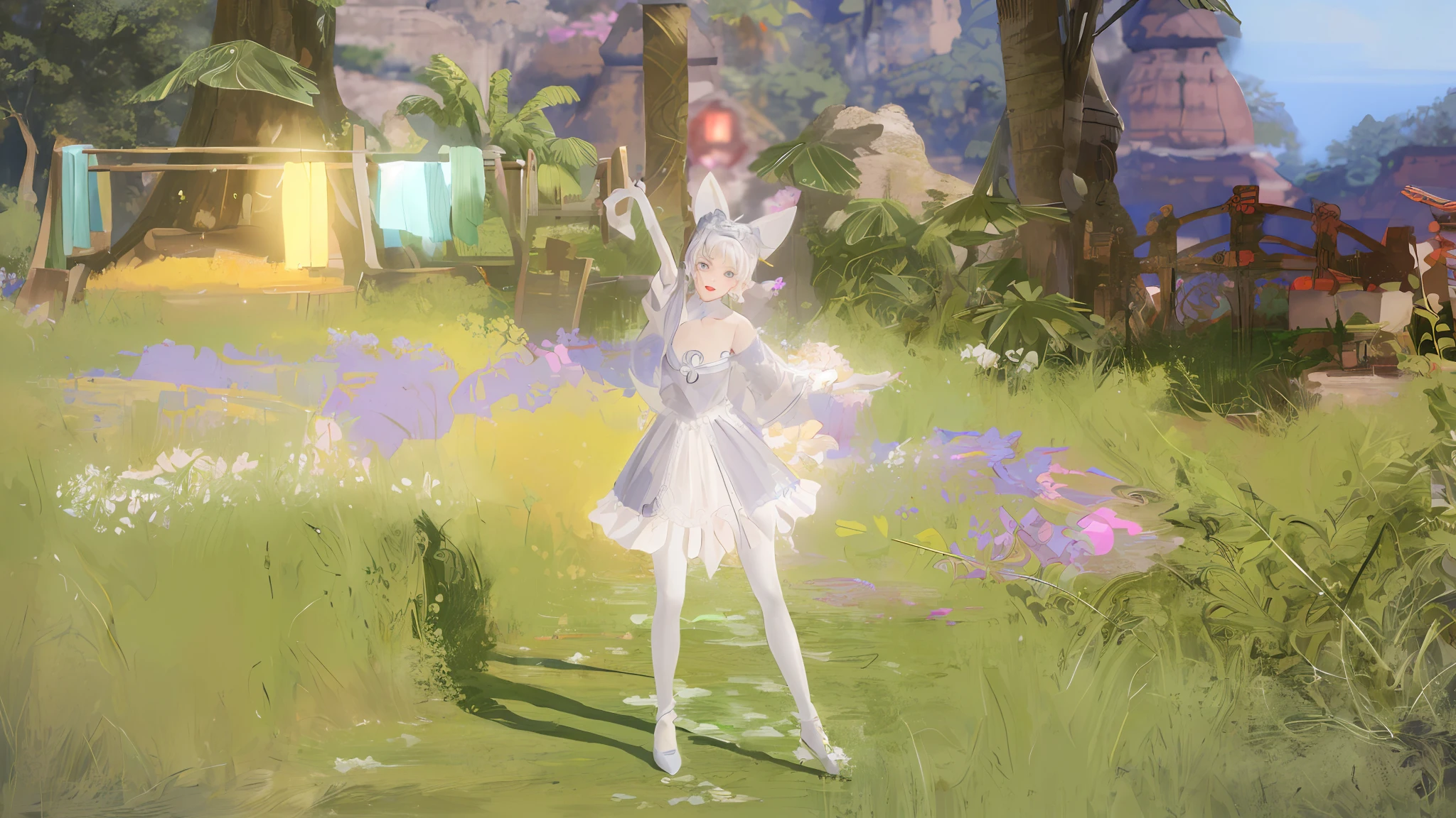 ((Masterpiece:1.2, superlative)), ultra-precision, ultra-precision, ultra-precision, (zentangle:1.2), (dynamic pose), (abstract background:1.5), (traditional clothing:1.2), short hair, 1 woman, (shiny skin), various colors, upper body, (top:1.2)