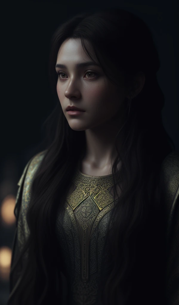 photorealistic beautiful latin woman, messy brown hair, pirate, portrait, hyperdetailed painting, luminism, Bar lighting, complex, ancient greek clothes, messy brown old clothes, 4k resolution concept art, Artgerm, WLOP, Alphonse Mucha, 3d render, octane render, intricately detailed, cinematic, trending on artstation | Isometric | Centered hipereallistic cover photo awesome full color, hand drawn, dark, gritty, realistic mucha, klimt, erte .12k, intricate. hit definition , cinematic, Rough sketch, mix of bold dark lines and loose lines, bold lines, on paper