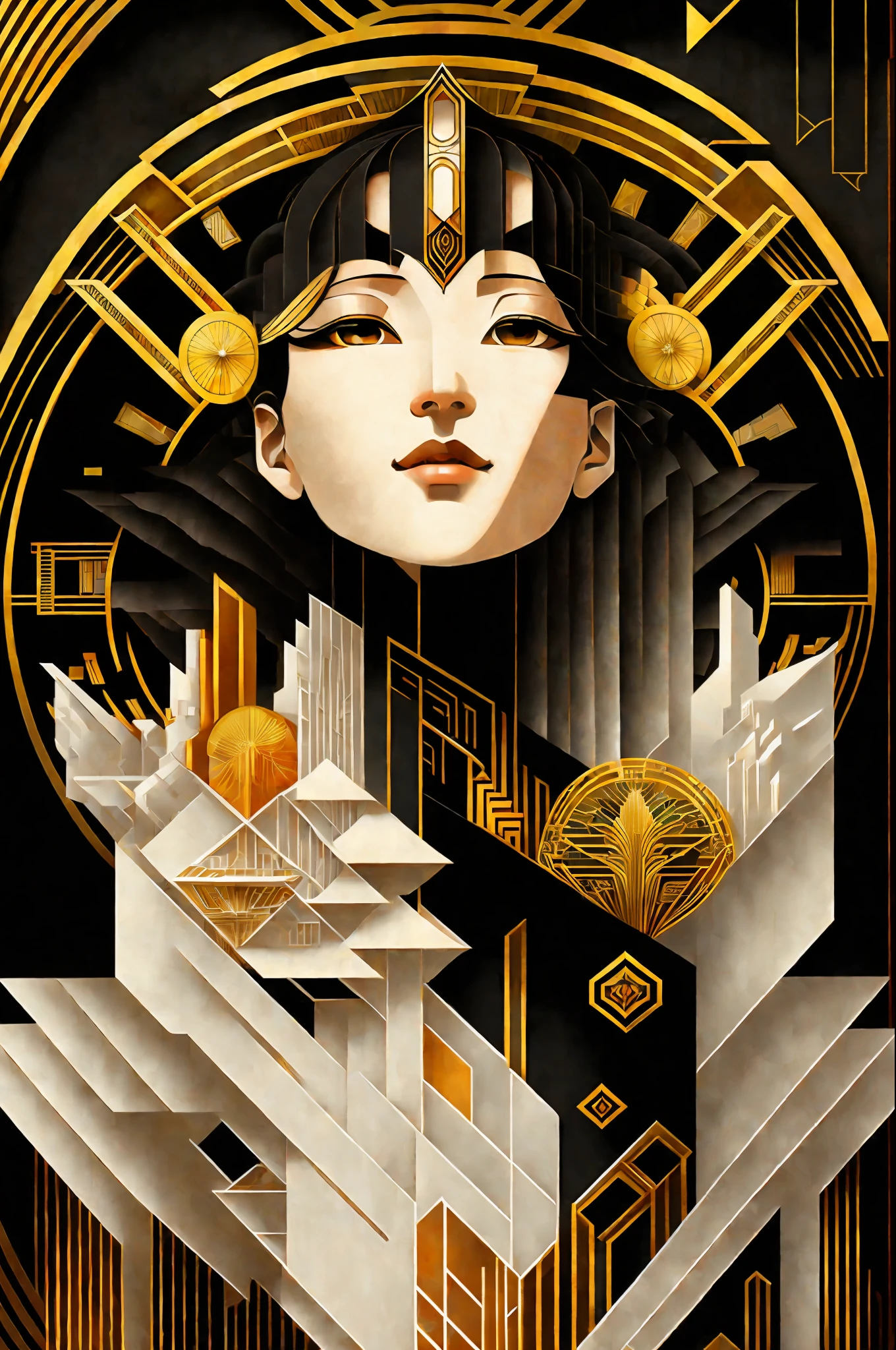 (masterpiece, 4k ,ultra detailed,raw photo:1.2),illustration,
(portrait:1.2),
(simple background,black background1.4),
(Art Deco:1.4),
(minimalism:1.4),
(clean:1.4),
(fractal:1.4),
CCDDA Artstyle,