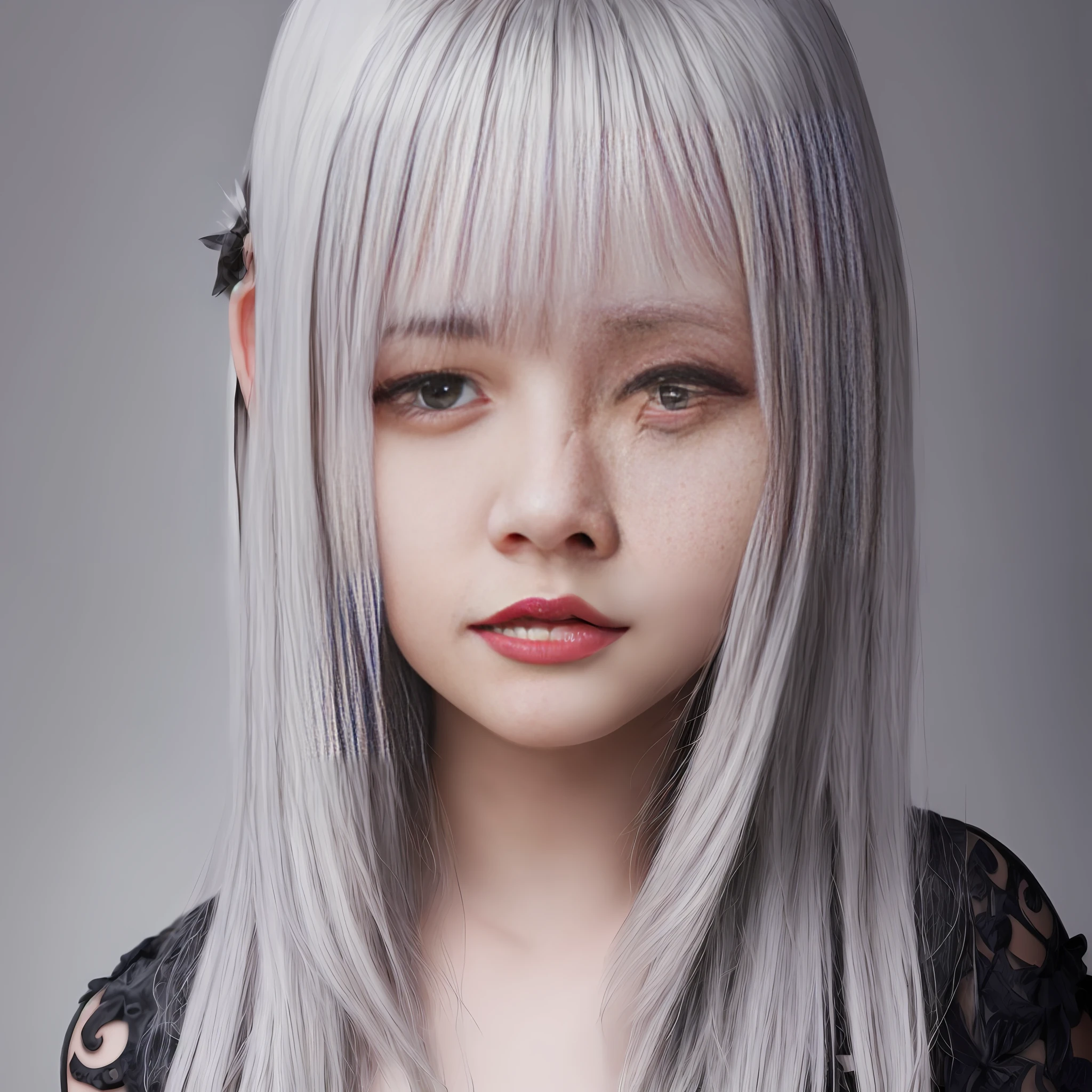 silver hair, crossed bangs, mole under eye, naughty face, Surrealism, cowboy shot, super detail, best quality, UHD