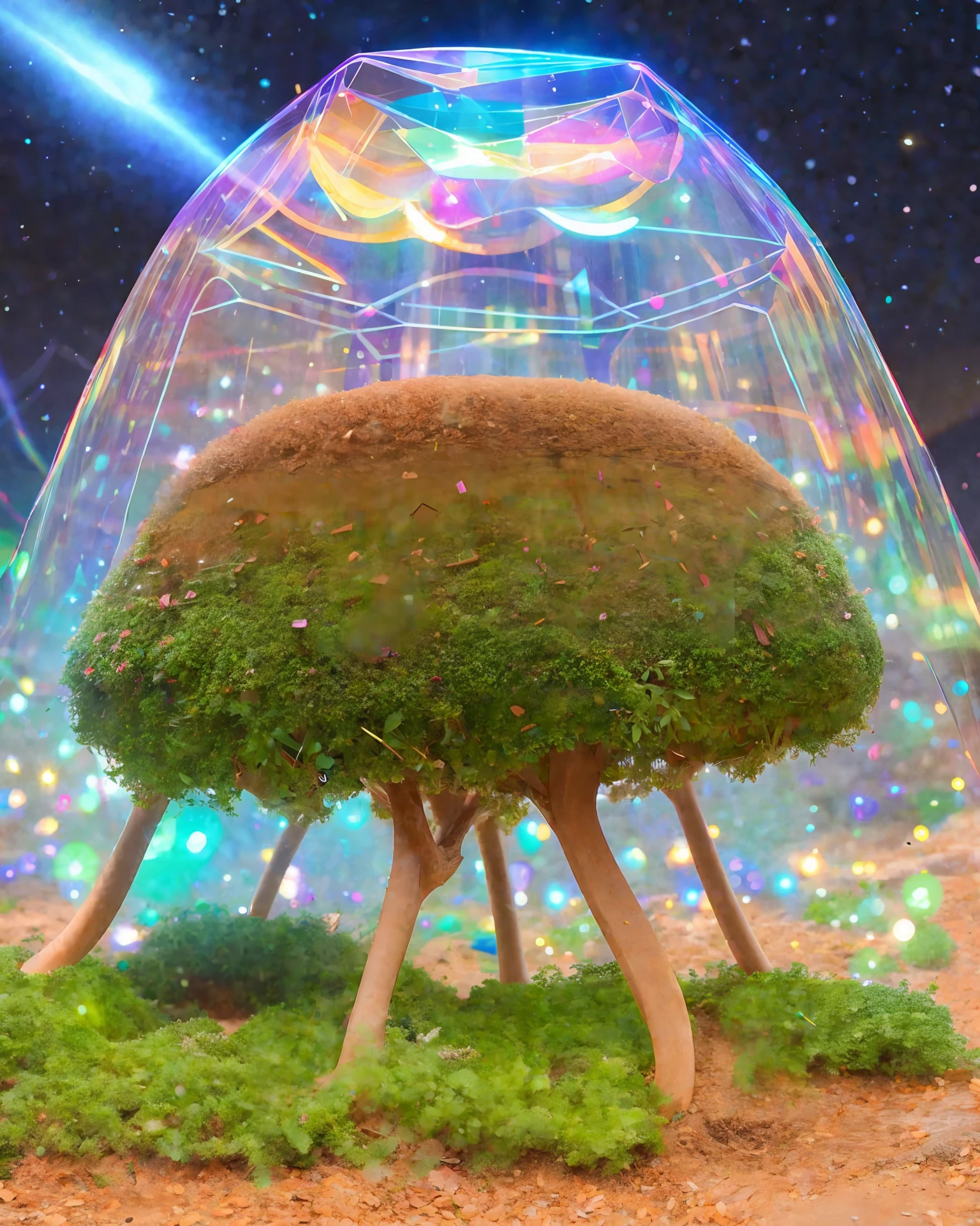 a holograph of an anthill by an artificial intelligence
