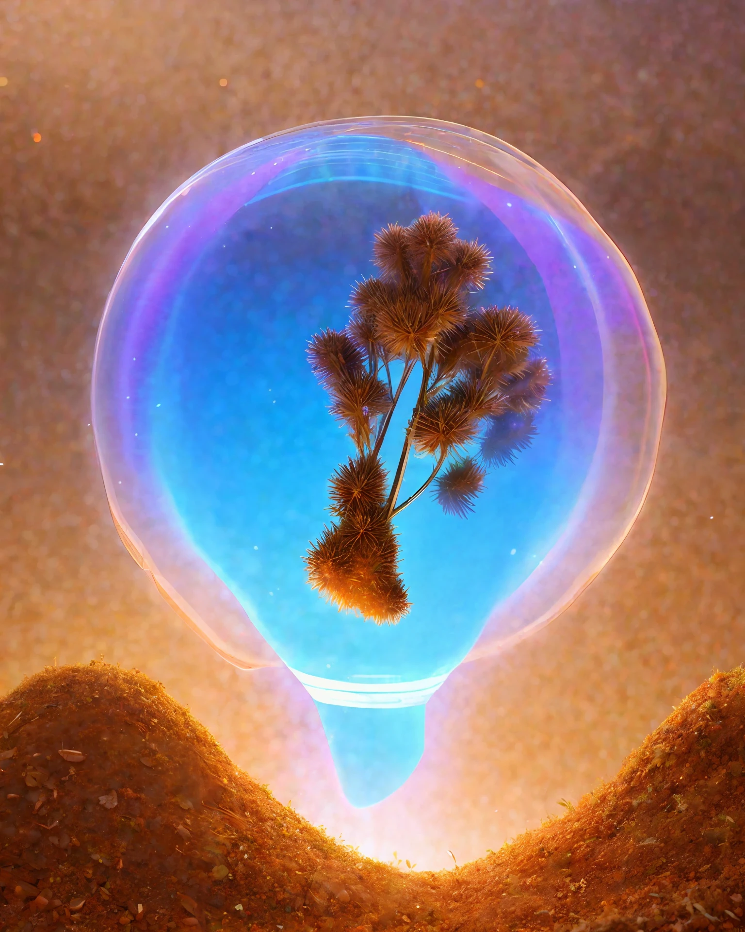 a holograph of an anthill by an artificial intelligence