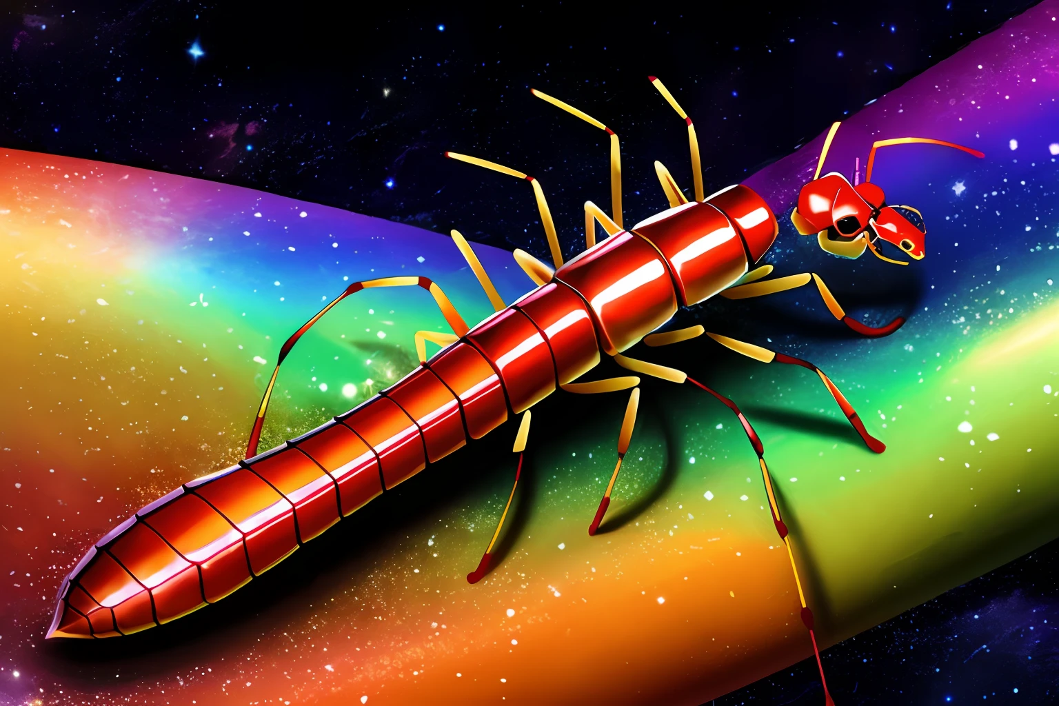 Dragon ant and galaxy