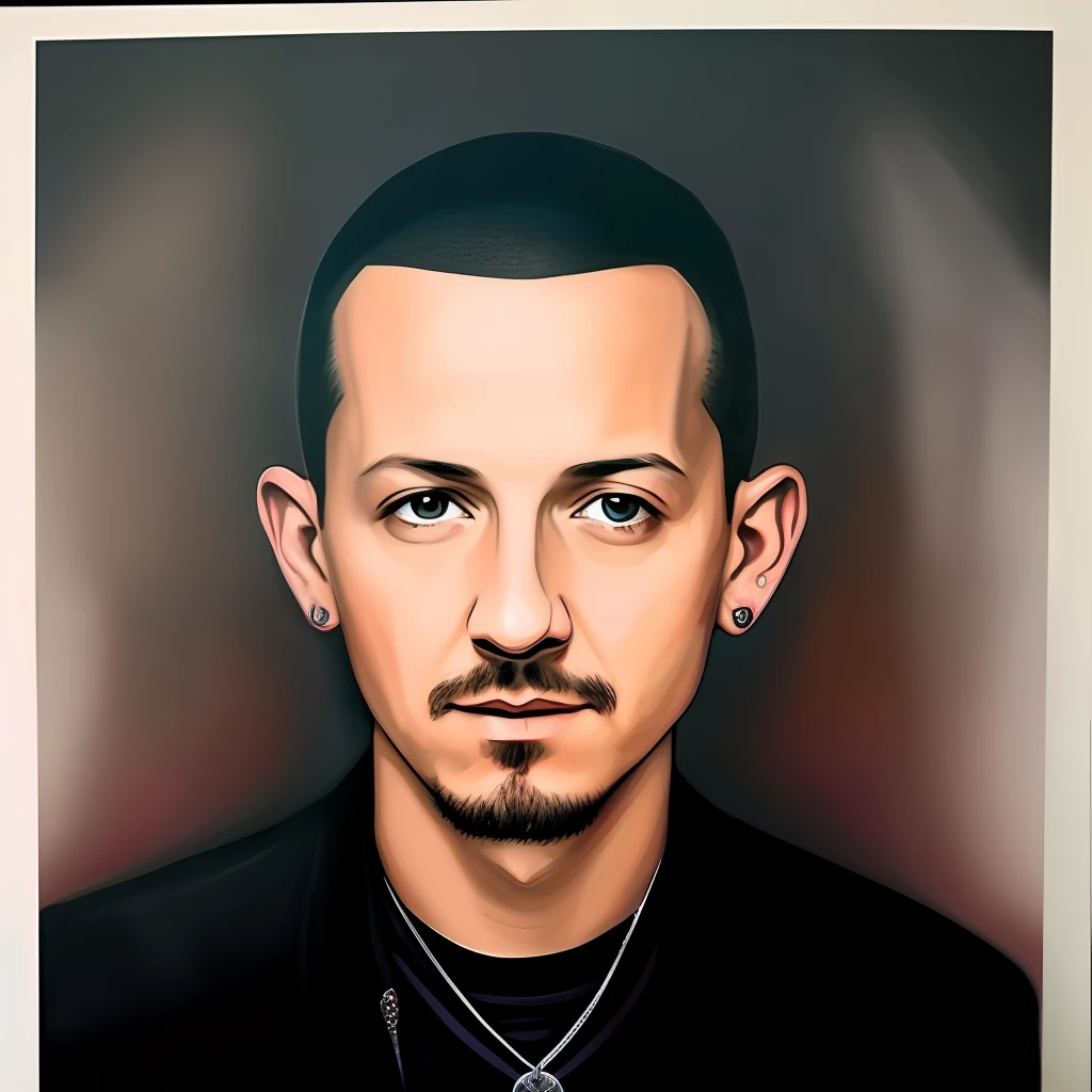 Linkin Park frontman Chester Bennington, a self-portrait, at his best stage of career