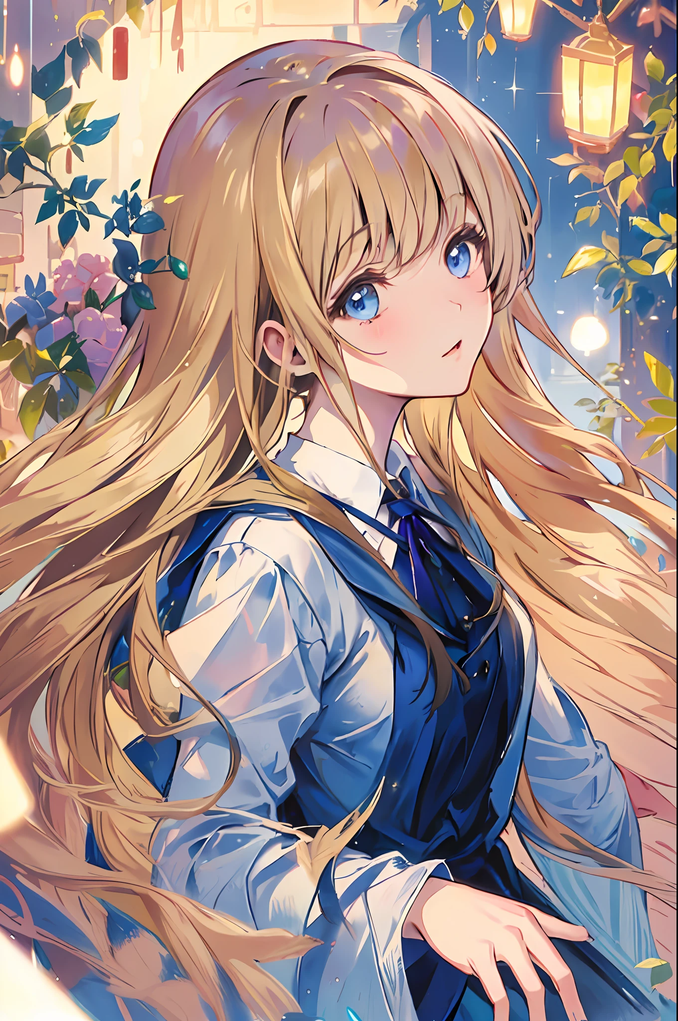 ((Best Quality: 1.5)), ((Masterpiece: 1.2)), ((Realistic Cartoon: 1.3)), ((Perfect Character: 1.5)): a stunning and realistic cartoon portrait of an adorable and cute anime girl with ultra HD detail, expertly lit with cinematic lighting. Every feature, from her detailed face and hair to the sparkle in her hyper-detailed eyes, is meticulously rendered with exquisite attention to detail. The dynamic lighting, finely detailed light effects, and detailed hair make for an artwork that's truly a masterpiece. Eye level, scenic, (masterpiece: 1.2)