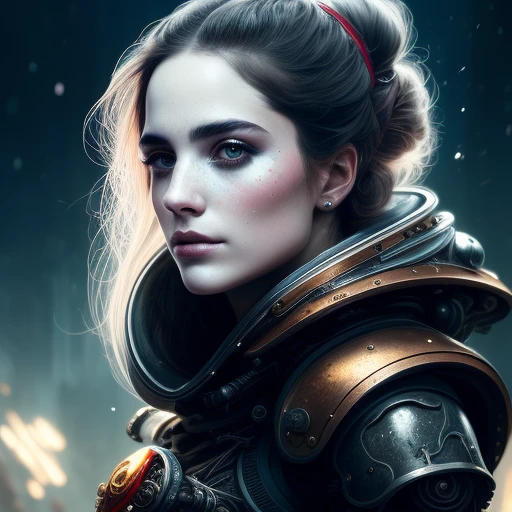 (girl:1.5), ((Not relevant)),full body, walking pose, slow motion, wearing multiple layer (black metal Armor:1.4)+(red metal Armor:1.3), gloves, (insanely detailed, bloom:1.5), (highest quality, Alessandro Casagrande, Greg Rutkowski, Sally Mann, concept art, 4k), (analog:1.2), (high sharpness), (detailed pupils:1.1), (painting:1.1), (digital painting:1.1), detailed face and eyes, Masterpiece, best quality, (highly detailed photo:1.1), 8k,  (ice hair color, dynamic hairstyle),  (mechanical skeleton),echanical and futuristic details, ((scifi starship interier background)),Futuristic fashion,(pureerosface_v1:0.1), By jeremy mann, by sandra chevrier, by maciej kuciara, sharp, (ripped body:1.1), realistic, real shadow, (ice snow background:1.2), (by Michelangelo), style of ohwx <lora:(style of ohwx) masterpiece, best quality, (extremely detailed CG unity 8k wallpaper, masterpiece, best quality, ultra-detailed, best shadow), (detailed background), (beautiful detailed face, beautiful detailed eyes), High contrast, (best illumination, an extremely delicate and beautiful),((caustic)), dynamic angle, beautiful detailed glow, (portrait:0.2),dynamic angle, beautiful detailed glow, (portrait:0.2),pigtail