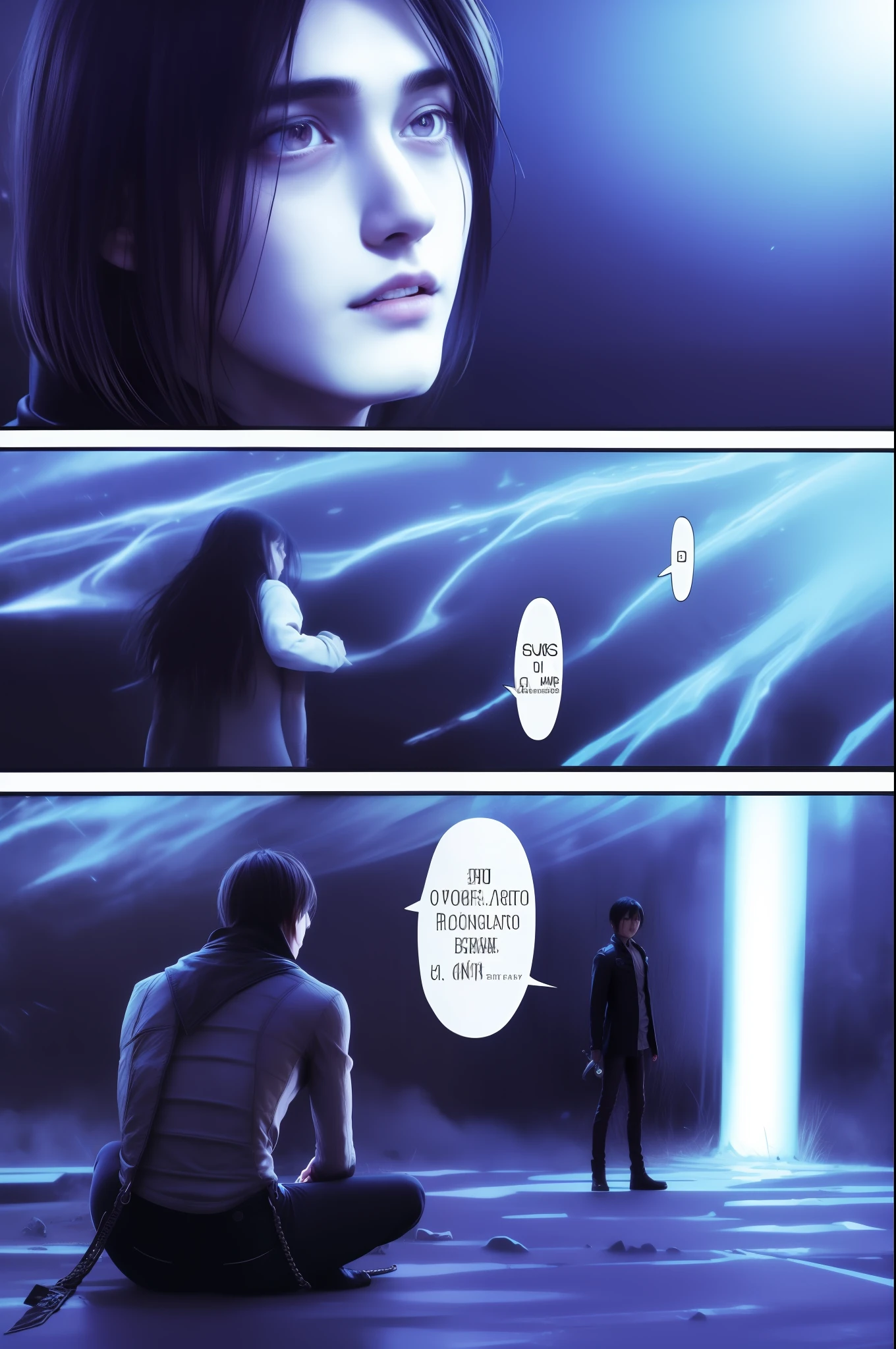 best quality, masterpiece, (realistic: 1.2), 1 man, Eren Jaeger, real life, live action, black jeans, black pants, brown hair, attack on Titan, cold background, black jacket, slim body, high definition, high quality, black clothes
