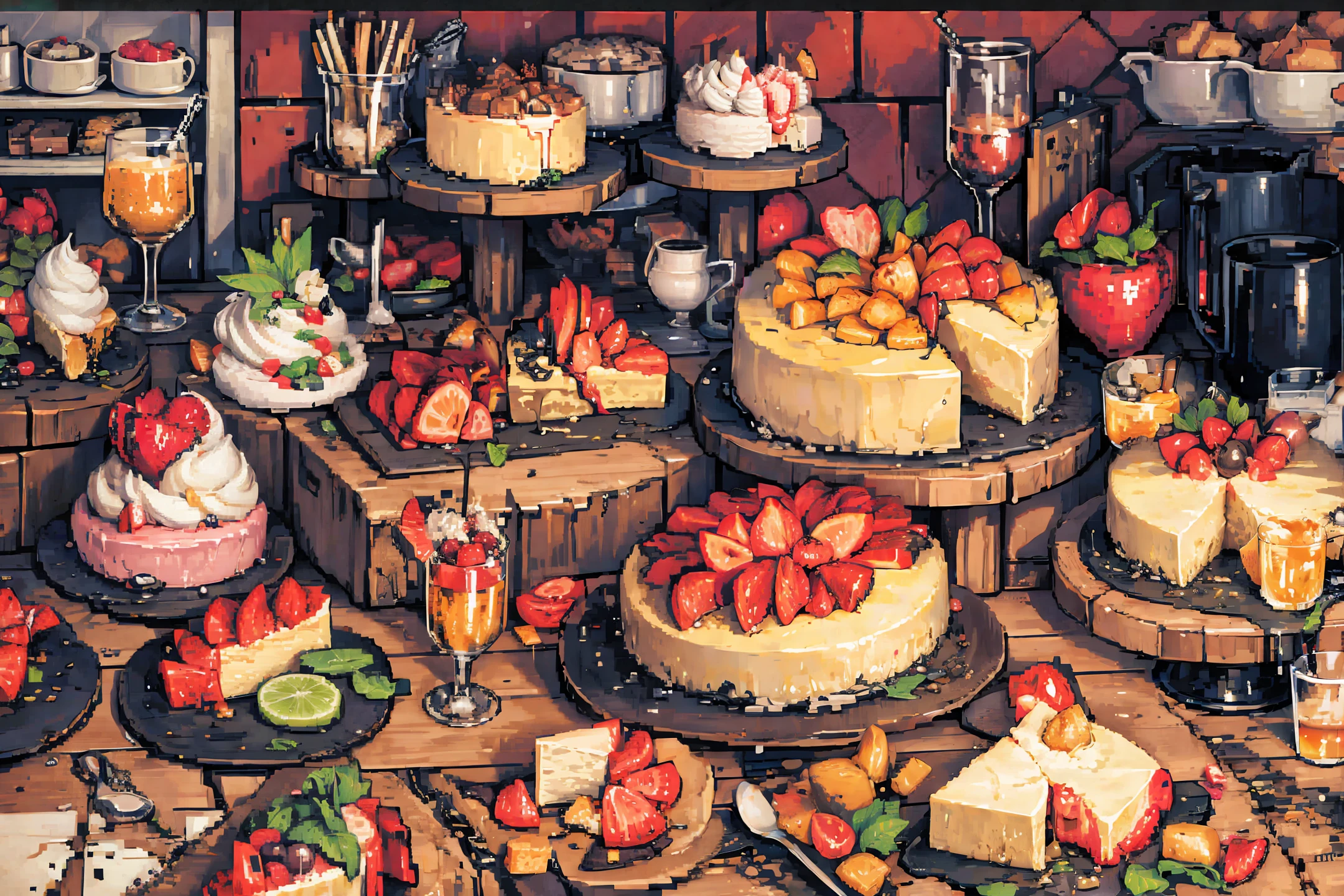 Pixelart 16bit bitten bitable cheesecake