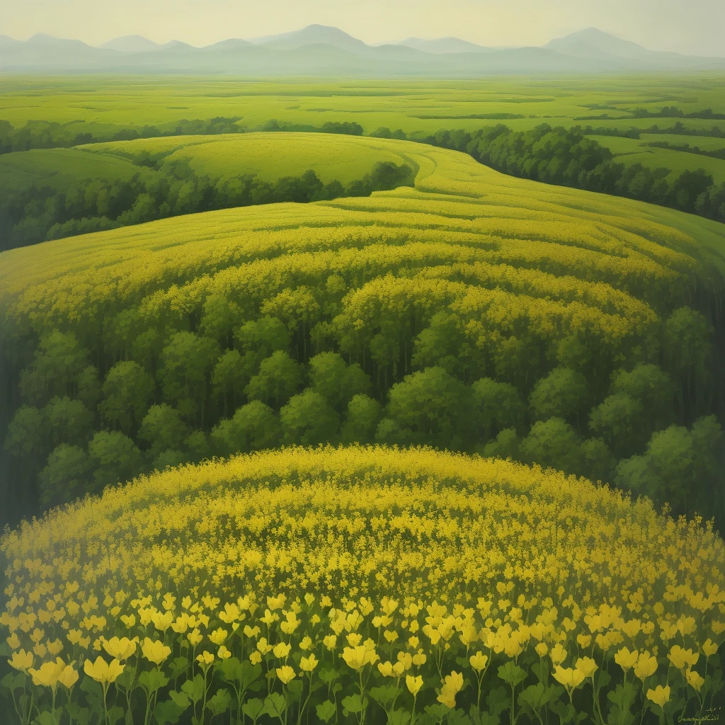 Flower field, ginseng flowers, ginseng, herbs, ginkgo, gouache Yvonne Jacquett, Jane Gravrol, inspired by Pierre-Joseph Redute, inspired by Jacques Sablet, inspired by Yvonne Jacquett, inspired by Jules Robert Auguste, Jean Colombe, Jacques Sablet, Jean Maruel, Joseph-Marie Vanne