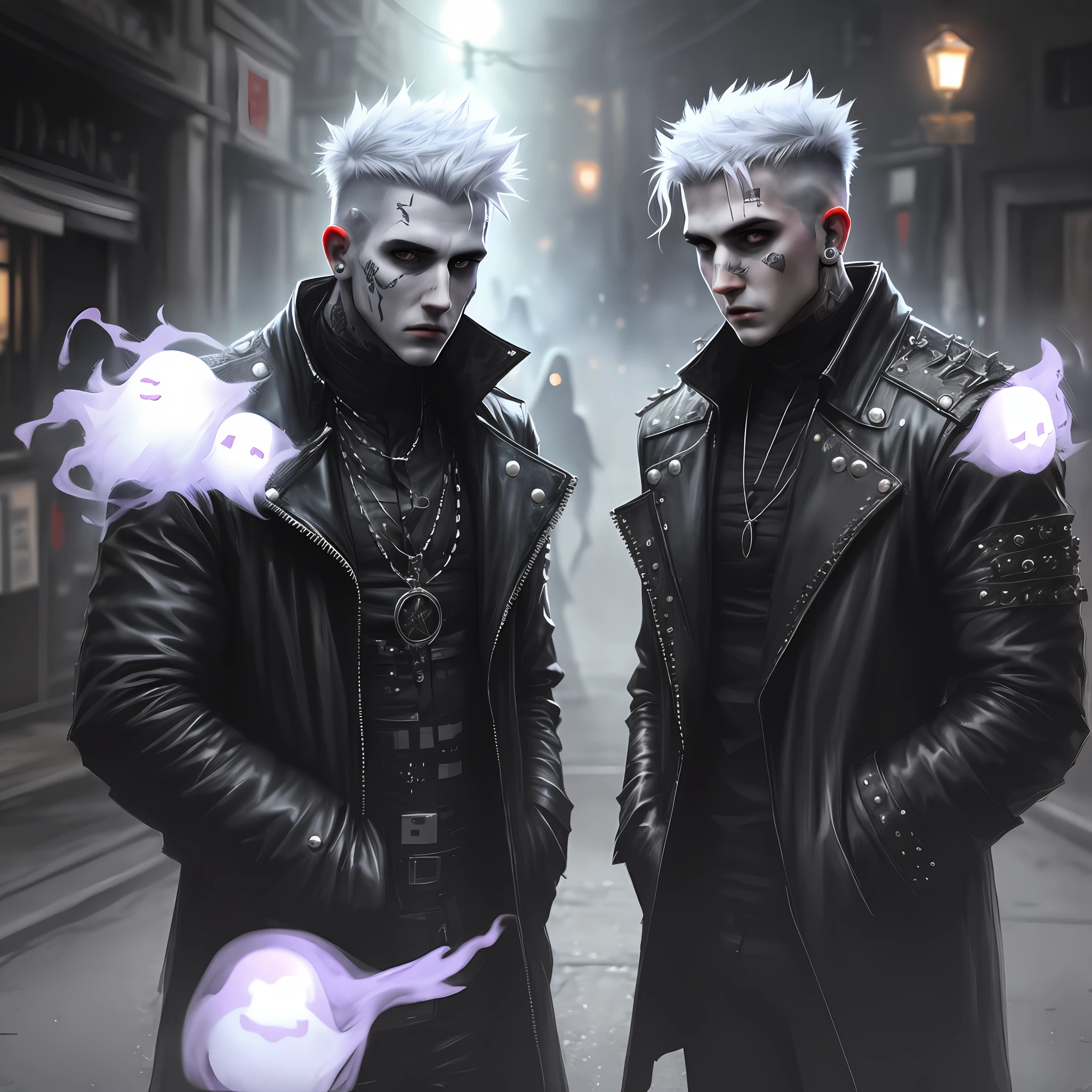 Men, ghost-punk