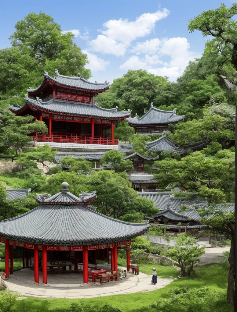 Pastoral life, Chinese house