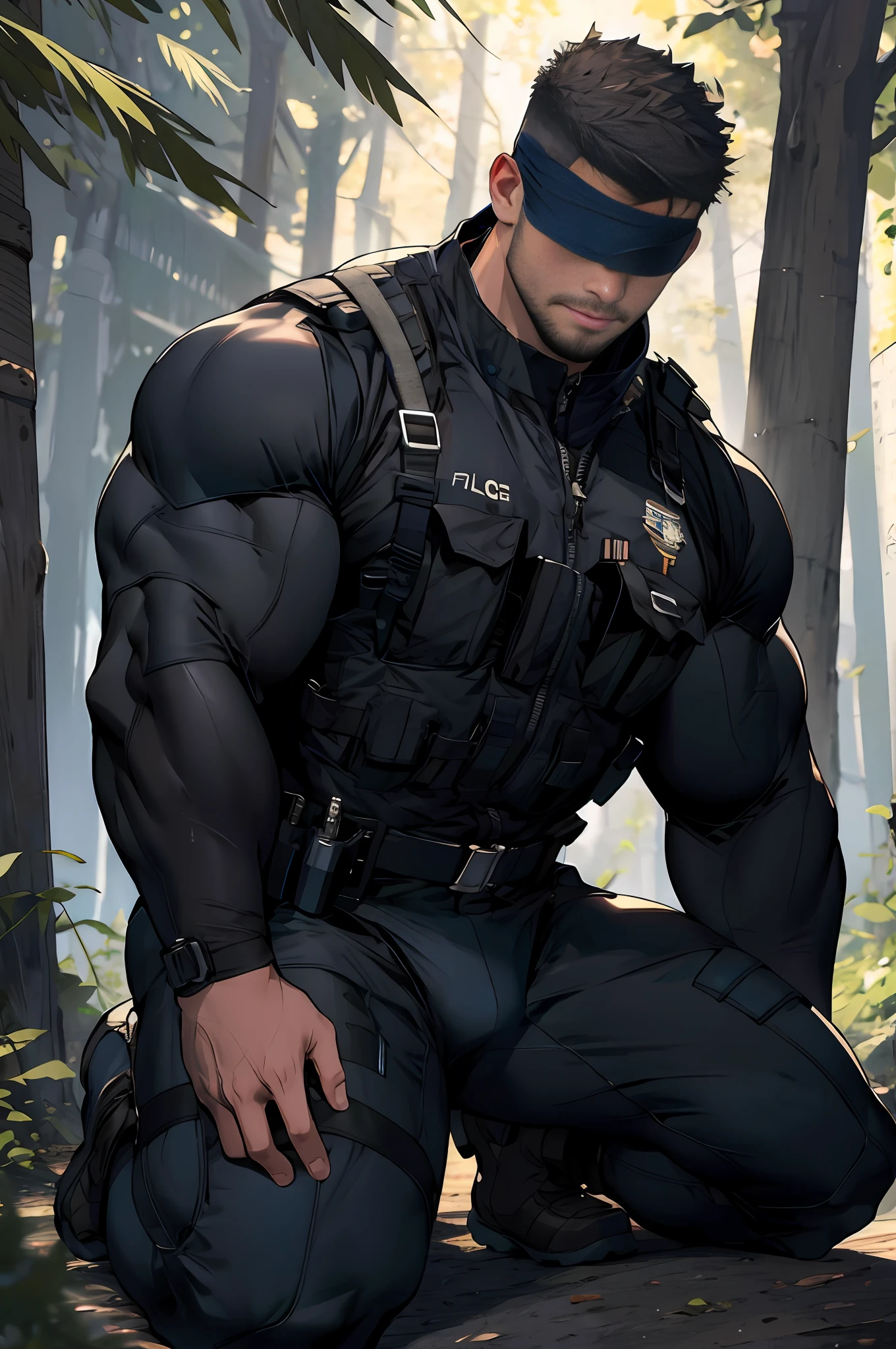 The crotch is raised