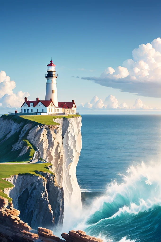 Lighthouse on the sea