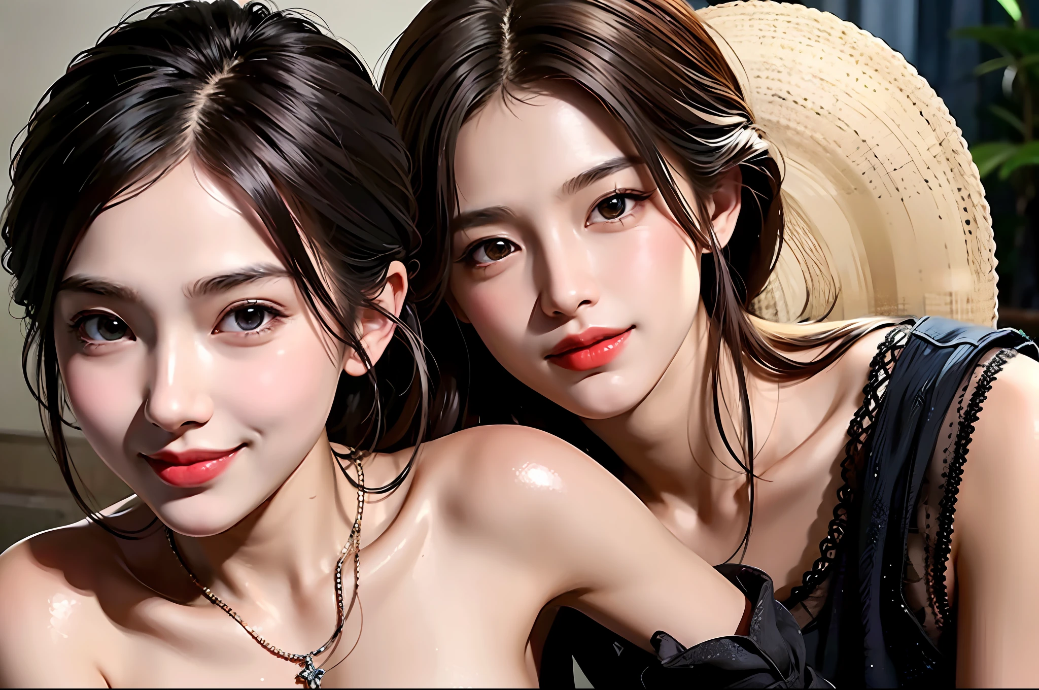 (Masterpiece, Pretty Person, Polluted Smile), Virtual YouTube, Detailed Skin Texture, Detailed Cloth Texture, Beautifully Detailed Face, Masterpiece, Clavicle,