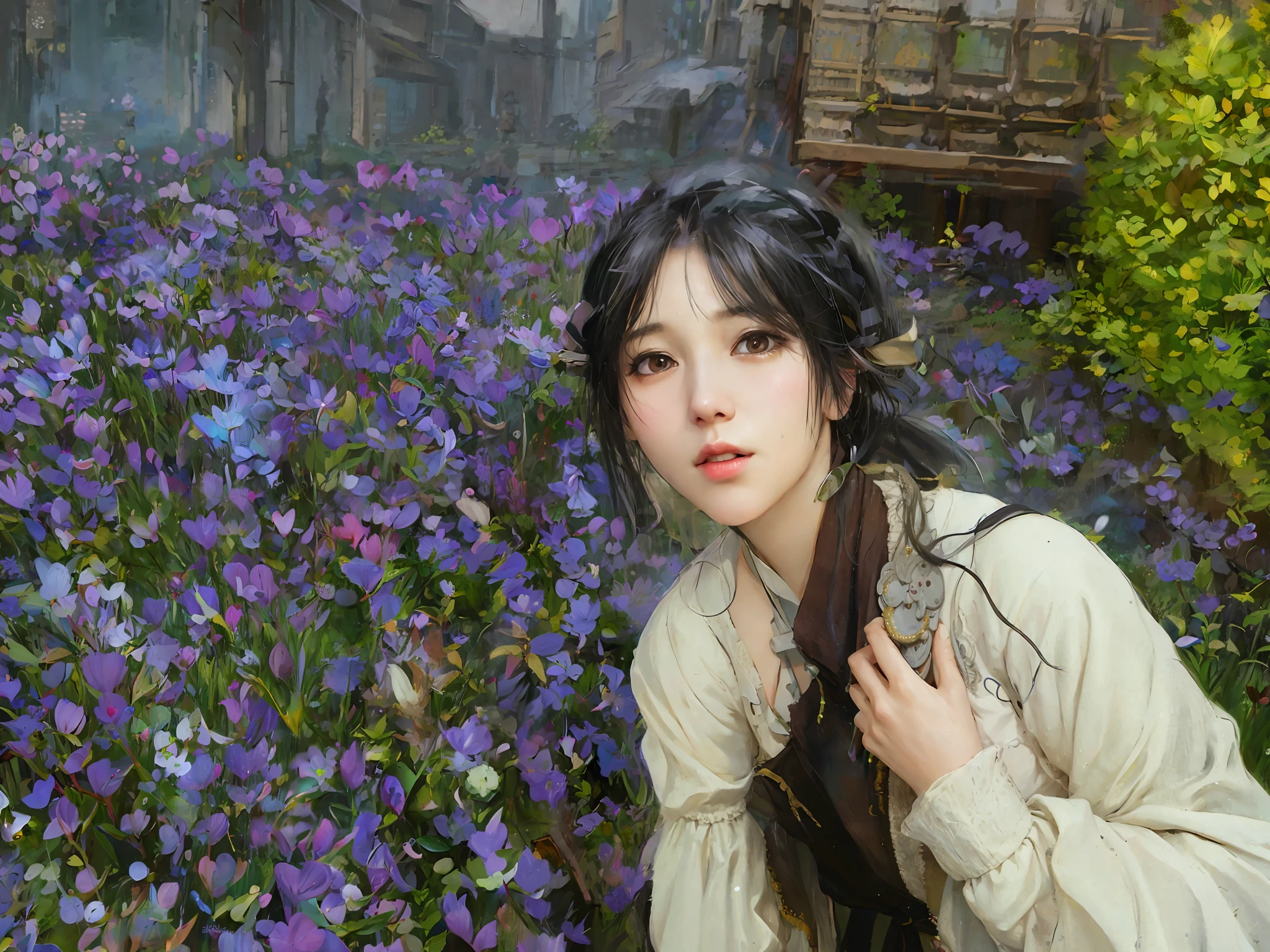 ((masterpiece)),(best quality)),((high detial)),((realistic,)) industrial age city, middle deep valley, building street, bazaar, bridge, rainy day, steampunk, European architecture Guvitz style artwork, Guwiz, beautiful character painting, Guwiz on ArtStation Pixiv, Guwiz on Pixiv art station, stunning anime face portrait, Beautiful digital artwork, WLOP Rossdraws, detailed digital animation art, Guvez masterpiece