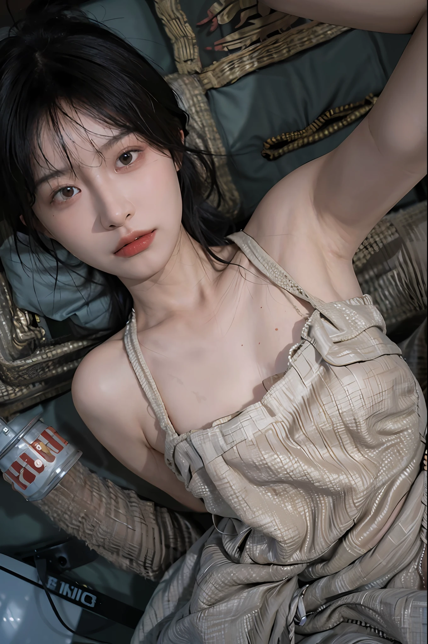 8K,Best quality, masterpiece, ultra high res, (photorealistic:1.4), raw photo, (Authentic skin texture:1.3), (film grain:1.3), (selfie angle),1girl,beautiful detailed eyes and face,masterpiece, best quality,close-up,upper bod,