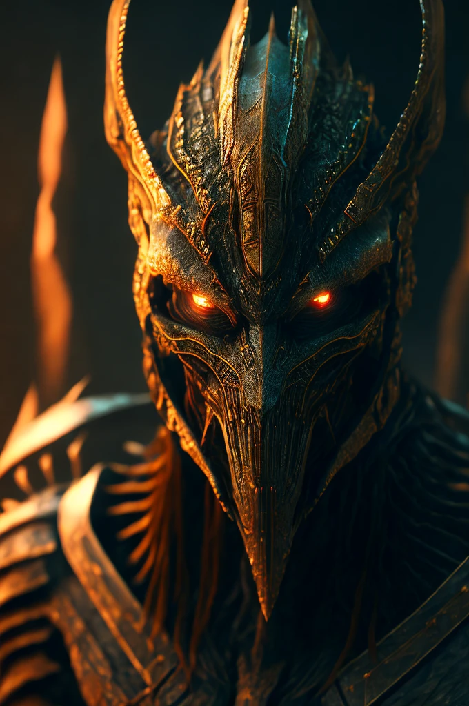 The ancient alien warrior, dark horror futurism, cinematic, fine details, 8k, (dark shot:0.7), Subsurface scattering, (ambient lighting:1.3), (ArtStation:1.3)