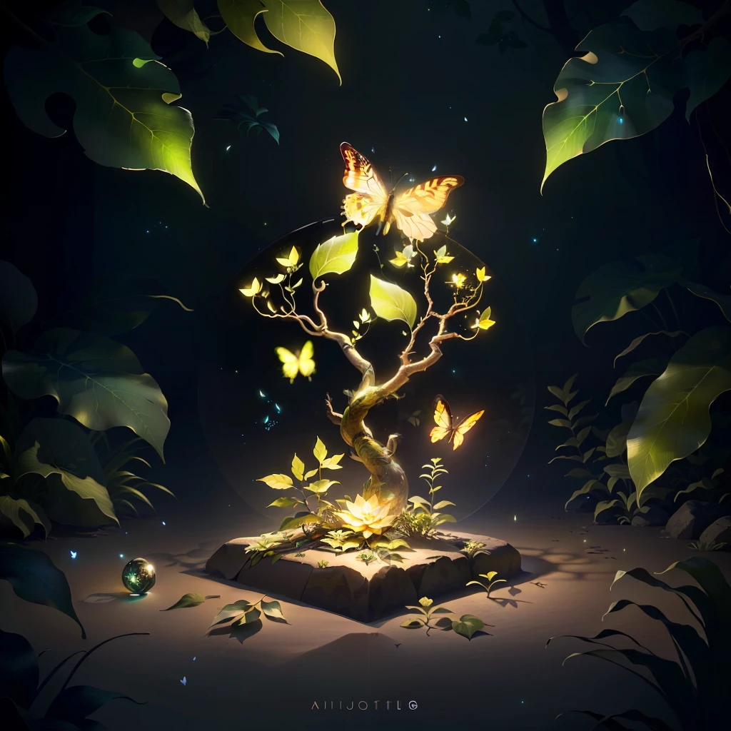 Astrid A masterpiece, best quality, (blank background), (blank in the middle), (extremely detailed CG Unity 8k background), (best quality), (best illustration), (best shadow), UI interface The frame design features natural elements related to the forest. The avatar frame has a round shape, surrounded by delicate leaves and branches, with fireflies and glowing particle effects, (UI frame design), (natural elements), (jungle theme), (square), (leaves), (branches), (fireflies), butterflies, (delicate leaves), (glow), (particle effects). , isometric 3D, octane rendering, ray tracing, super detailed