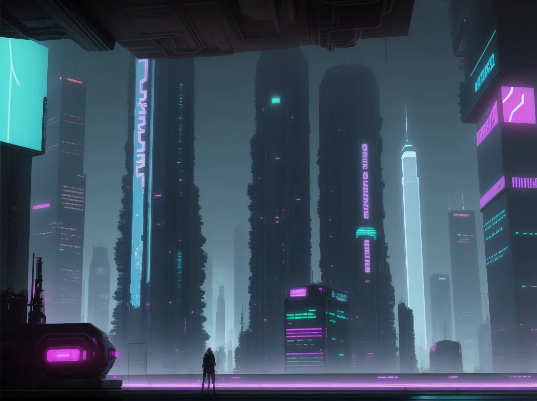 cyberpunk city