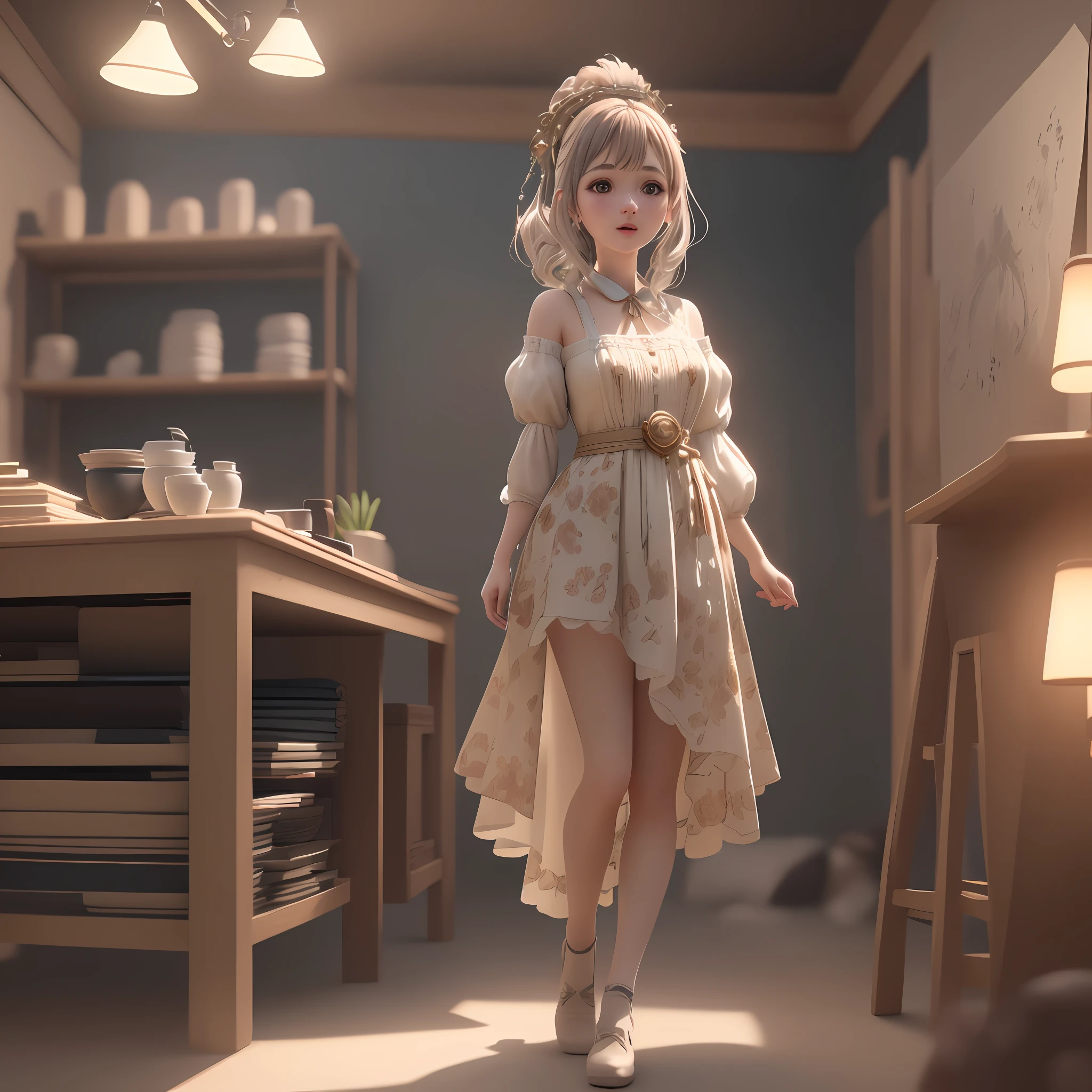printing office (extremely detailed CG unity 8k,masterpiece, best quality, ultra-detailed),(best illumination, best shadow, an extremely delicate and beautiful)