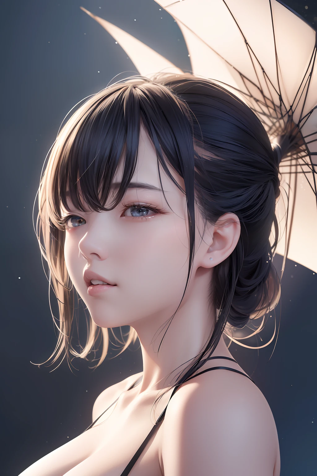 ((夜晚, 逼真光线, 最佳质量, 8k, 杰作:1.3)), 纤细美女:1.4, 突出腹肌:1.1, (棕发, 巨乳:1.3), 湿润的丝质连衣裙:1.2, 浴室,脸部超精细、眼睛细节十足、双眼皮). {{masterpiece}}, {{{best quality}}},{{ultra-detailed}}, {{illustration}},{{disheveled hair}},{{masterpiece}},{{{best quality}}},{{ultra-detailed}}, {{{illustration}}}, beautiful scene,clear facial features,Hyper Real,octane render,UE5,high detail,hyper quality,high resolution,trending on artstation,hyperrealism,surrealism,HD,16K,telephoto lens ,medium close up,Split Lighting,