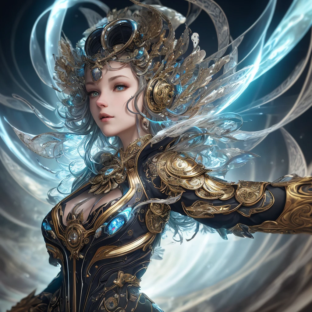 3D realistic award winning cover art + sci-fi styled, concept electric starship with minimalist design + with venom ghosts in formless shapes + vivid colors + bright colors + colorful + amazing + cinematic + stunning, 8k, spiritual, dark, central composition ethereal light, intricate details, extremely detailed, incredible details, complex details, Photography, Photoshoot, vibrant rich colors, glowing, High-sharpness, Shot on 70mm, Depth of Field, DOF, 5D, Super-Resolution, Moody Lighting, Cinematic, insanely detailed and intricate, hypermaximalist, elegant, ornate, digital painting, super detailed facial-symmetry, depth-of-field, golden-hour, ultra-detailed photography, shiny metal surface with intricate swirling mother of pearl inlays, raytraced, global illumination young, ,harmony, patience, comfort, transparent, ornate, colorful, mountain meadow and wild flowers + forest, in style hybrid blend, Cinematic lighting by Jean-Baptiste Monge:20 Artgerm:5 and Greg Rutkowski:30 by richard schmid:10, Leica M9, Voigtländer 150mm, 3D, 32K