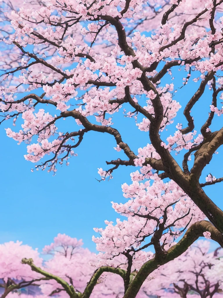 sakura blossoms, flowers, leaves, tree branches, beautiful, wano