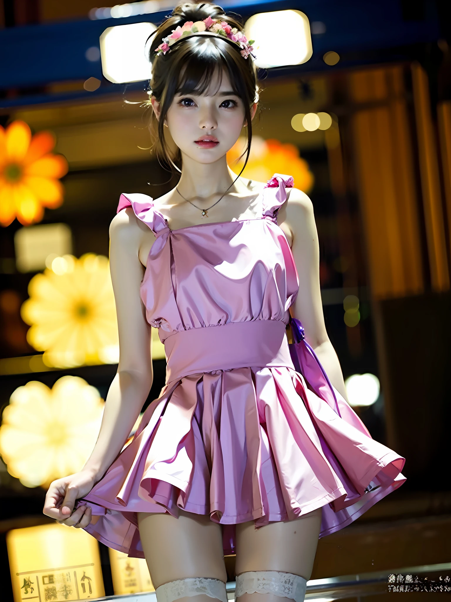 1 Girl, Solo, (Best Quality), (Masterpiece: 1.1), Full Body, looking_at_viewer, Dynamic Angle, Bloomer, Cute,