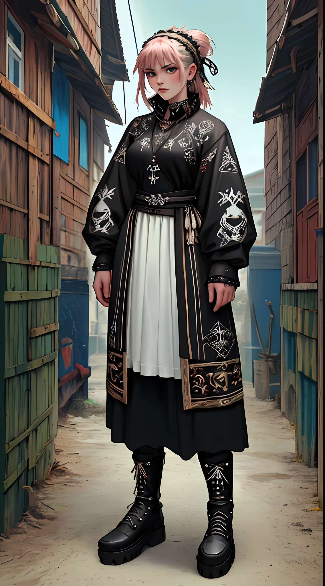 SeaArt Bot
Txt2Img
20:55:58
punk woman wearnng practical pagan slavic rus clothes mixed with nu-goth aesthetic, practical warrior
