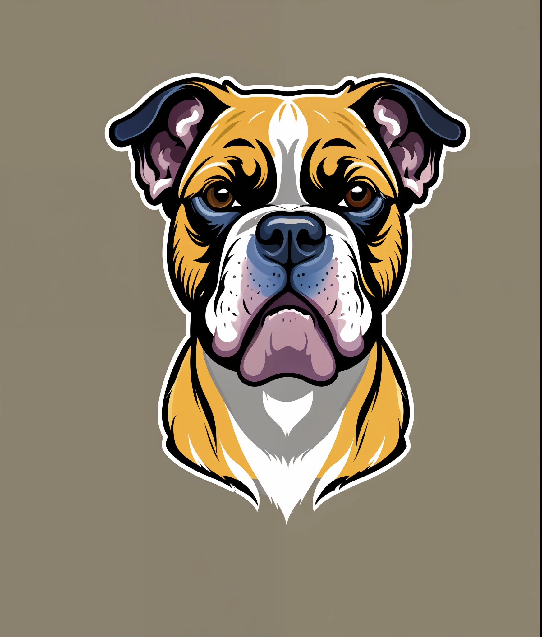 dog boxer, colorful, vintage style, (t-shirt design), realistic volumetric light of masterpiece