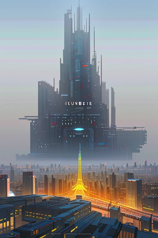 Highly realistic and highly detailed digital illustration set in a futuristic city scene. (Featured in 8kb illustration with focus, Cityscape presents a bustling urban backdrop, with evolving architecture, advanced technology, and futuristic cityscapes
