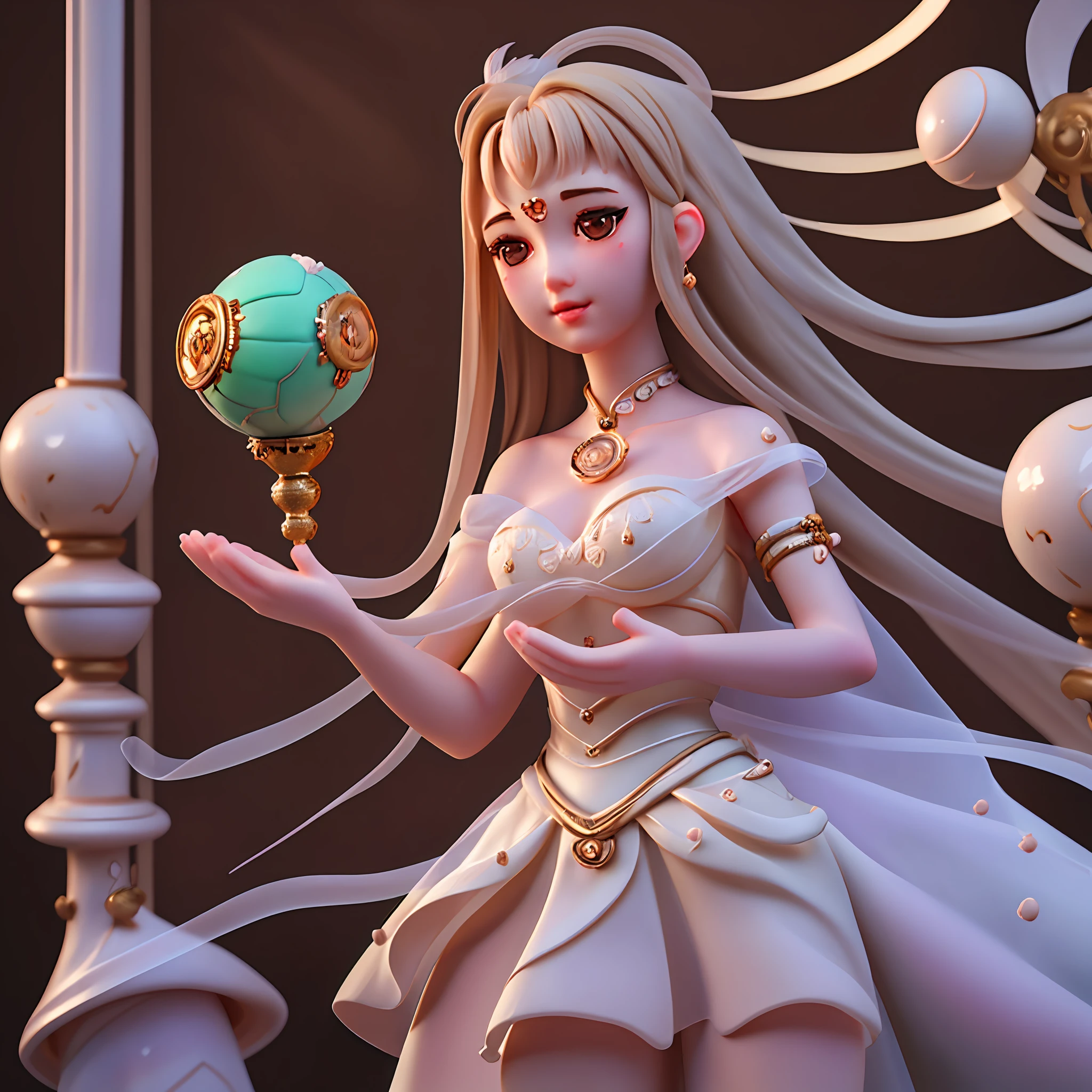 Perfection, best quality, masterfully detailed CG art, a beautifully delicate and feminine representation of a woman, captured in ultra high-resolution, with exquisite lighting and shadows that accentuate her every detail.