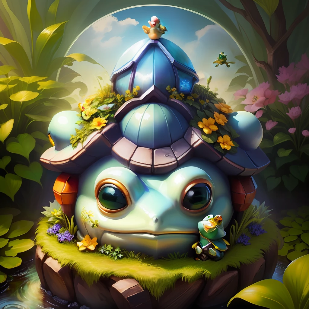 fantasy garden Frog gnome dome